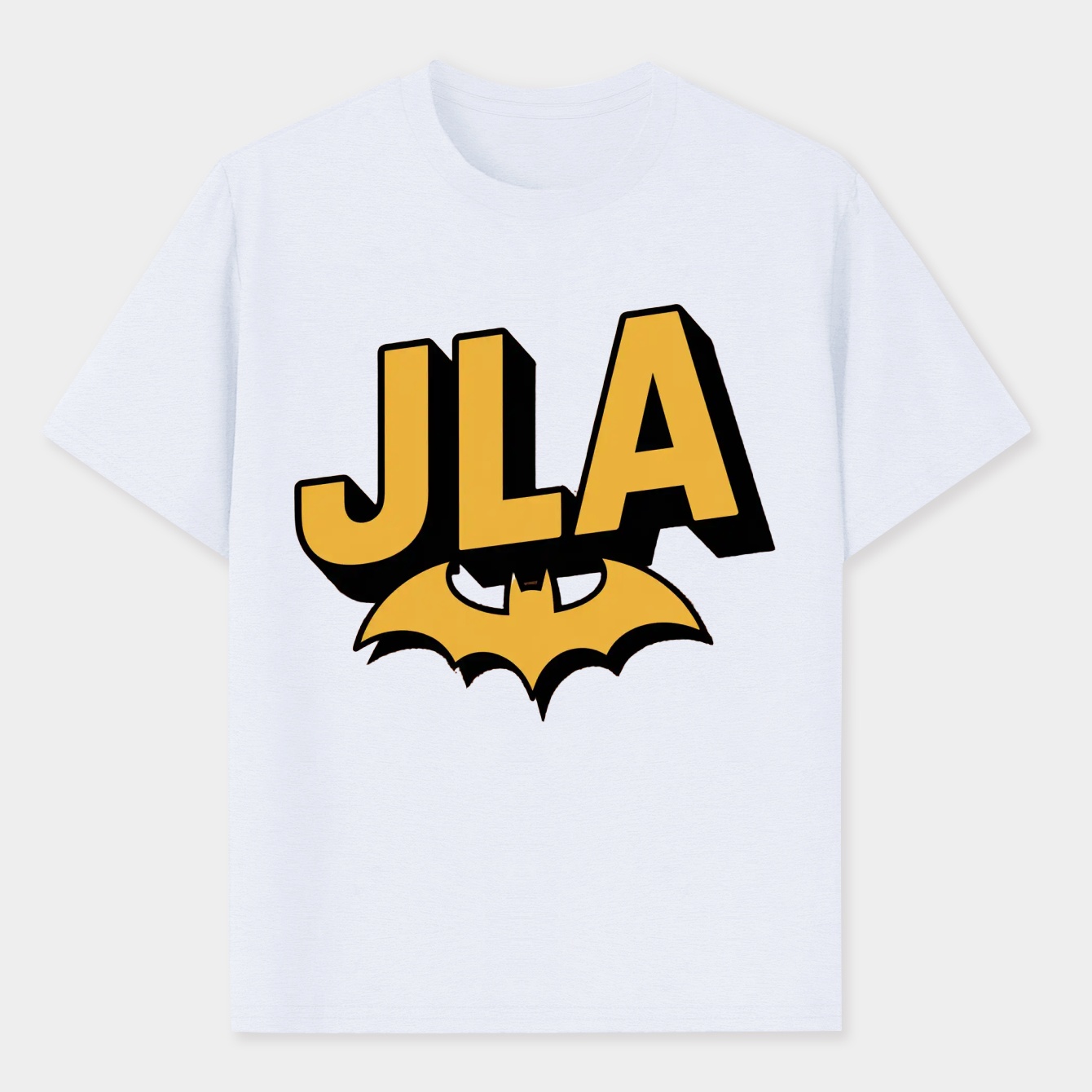 JLA Bold Comic Logo Men's Performance Athletic T-Shirt