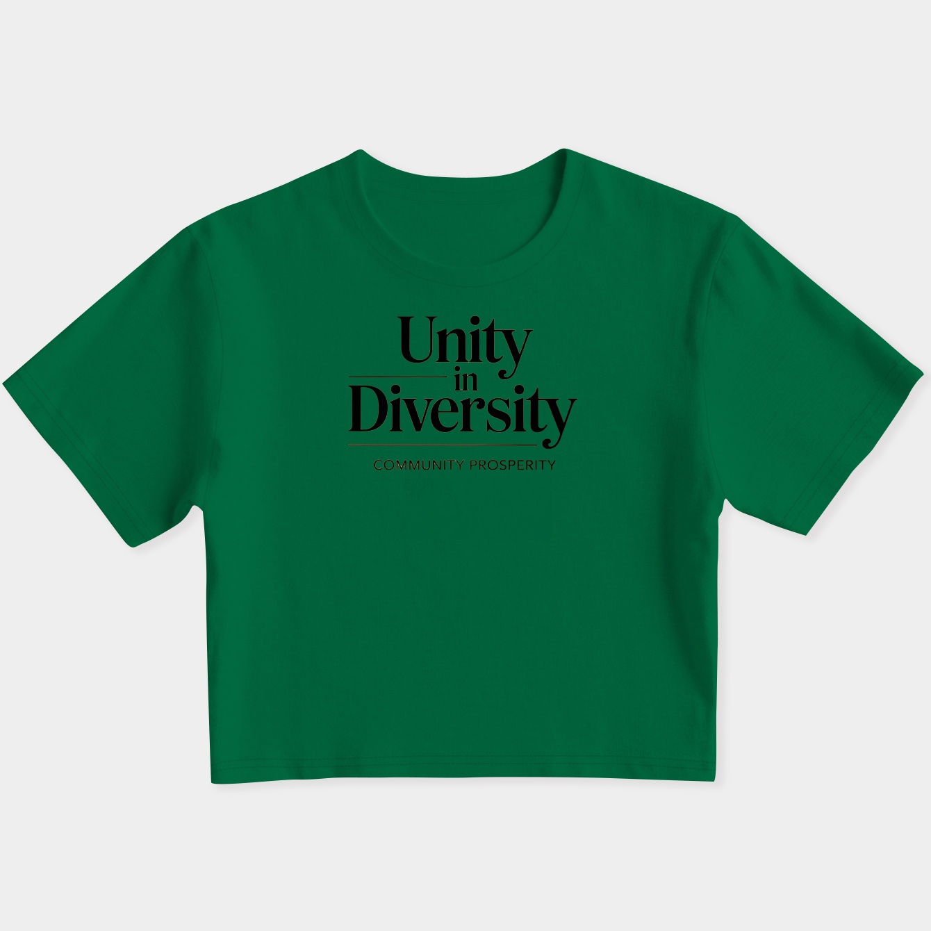 Unity in Diversity Message Women's Slim Fit Baby Tee