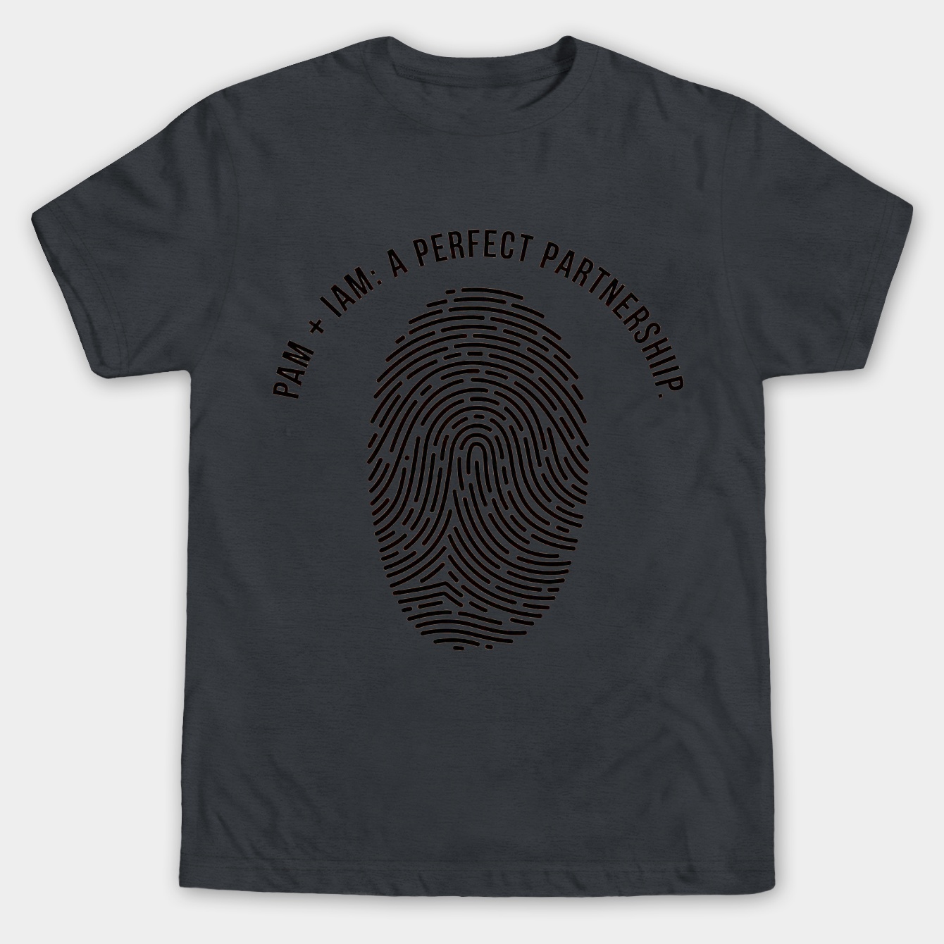 Binary Fingerprint: Perfect Partnership Men's Big & Tall T-shirt