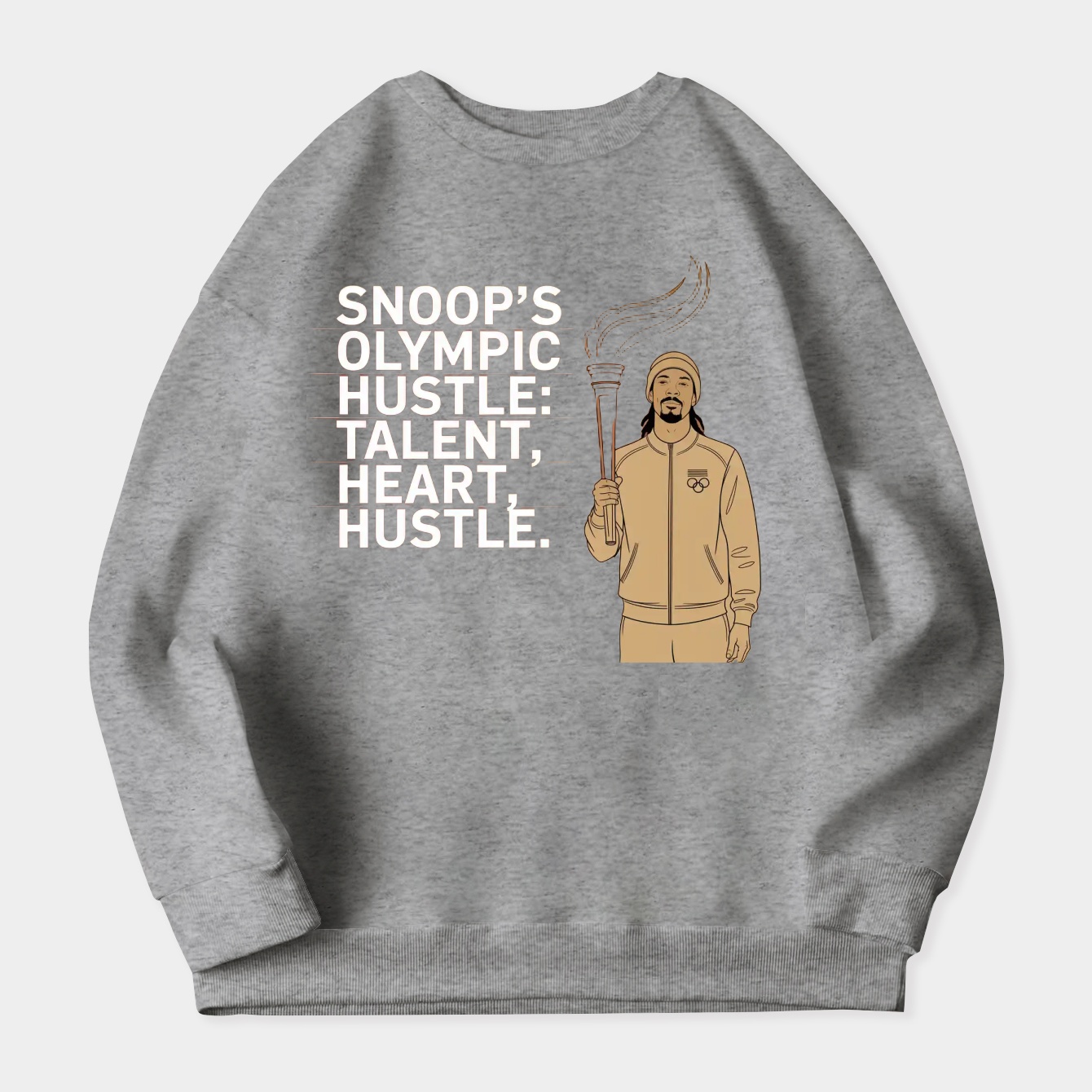Snoop's Olympic Hustle Torch Women's Crewneck Sweatshirt
