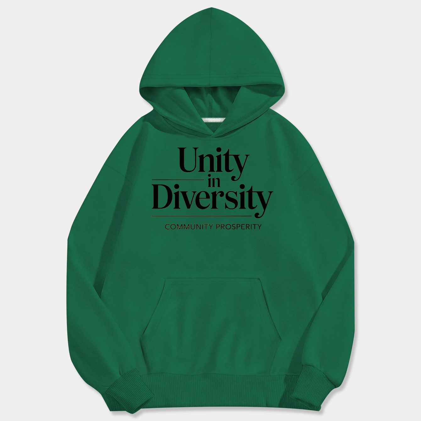 Unity in Diversity Message Men's Big & Tall Hoodie