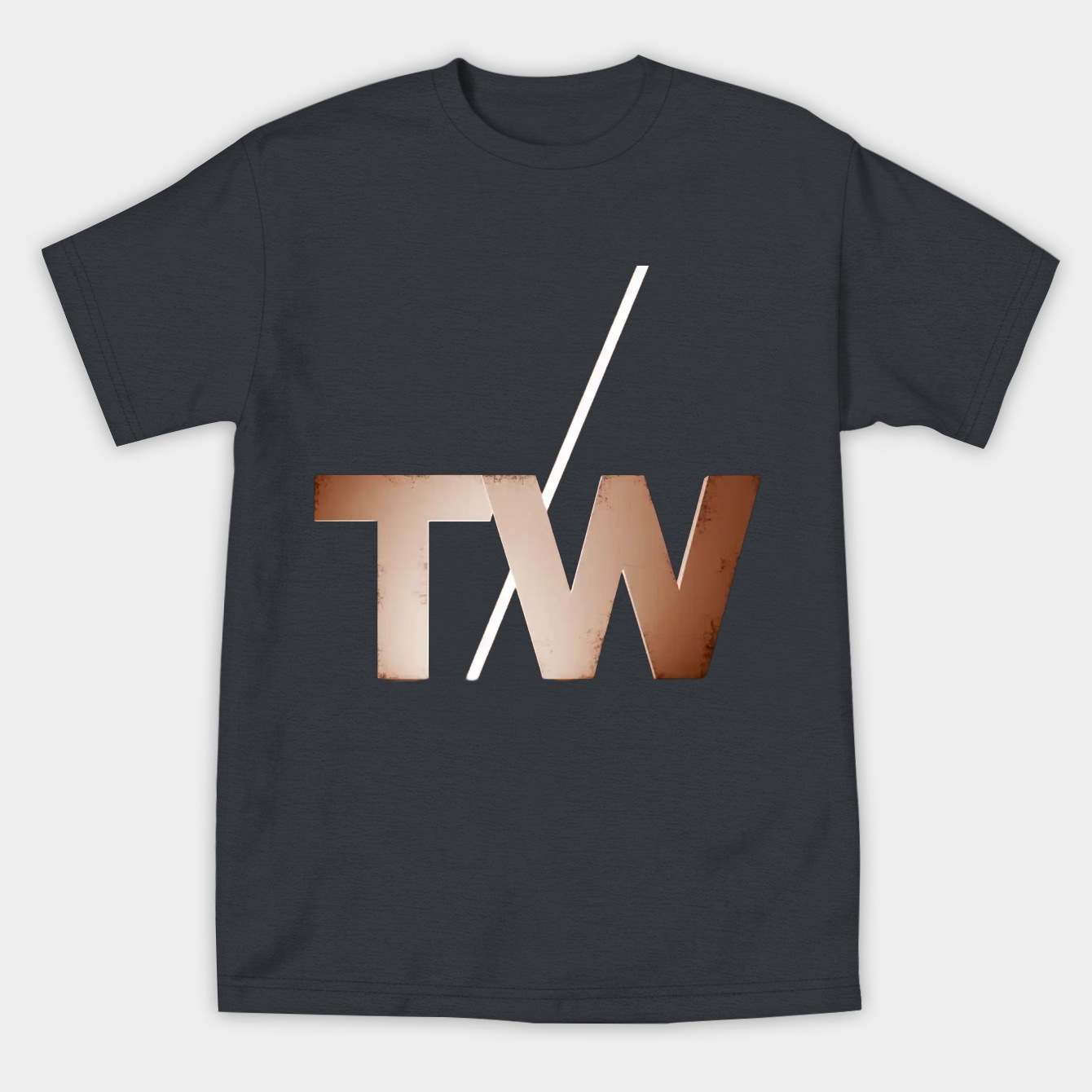 White on Black Trigger Warning Logo Women's Athletic Performance T-Shirt