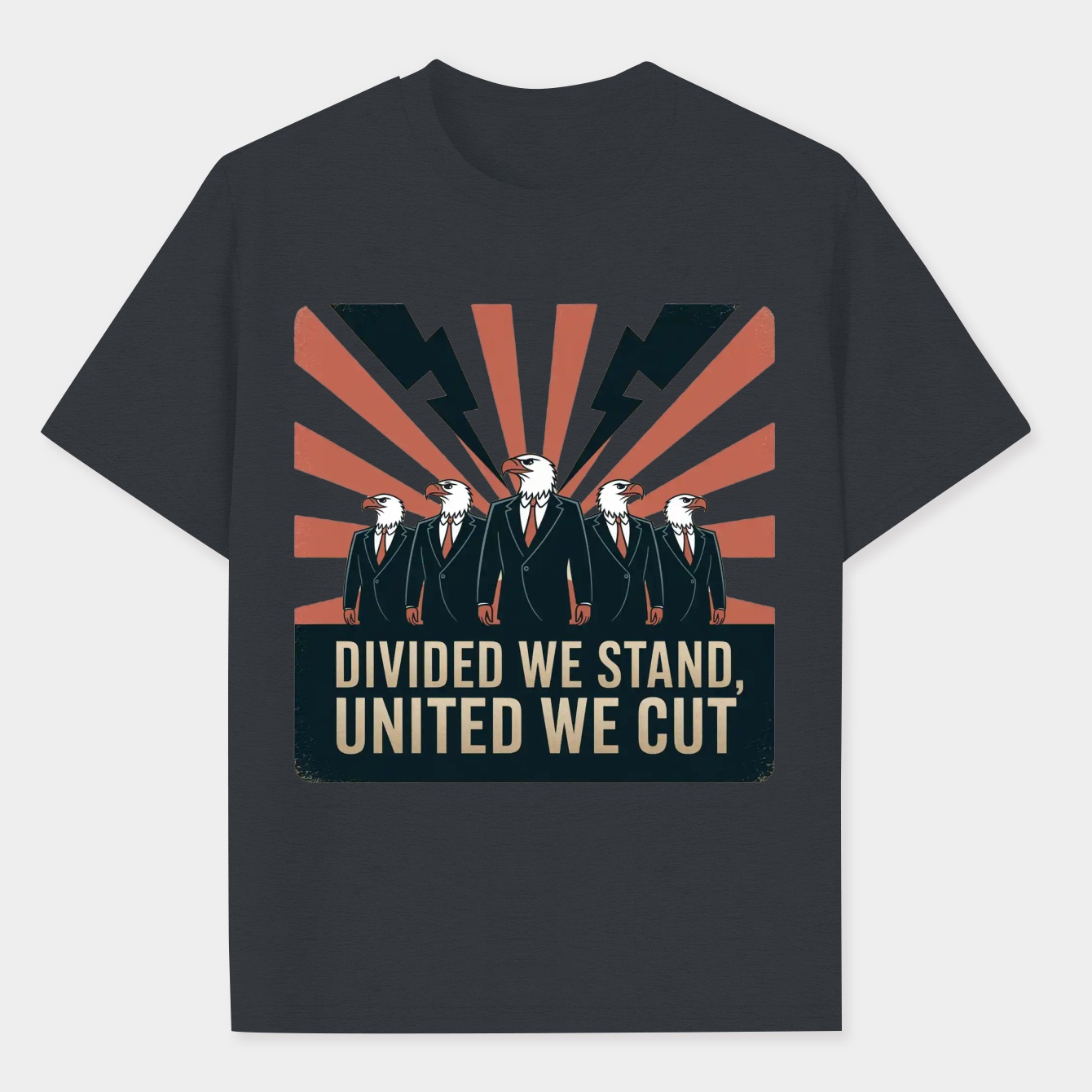 Divided Eagles, United We Cut Men's Performance Athletic T-Shirt