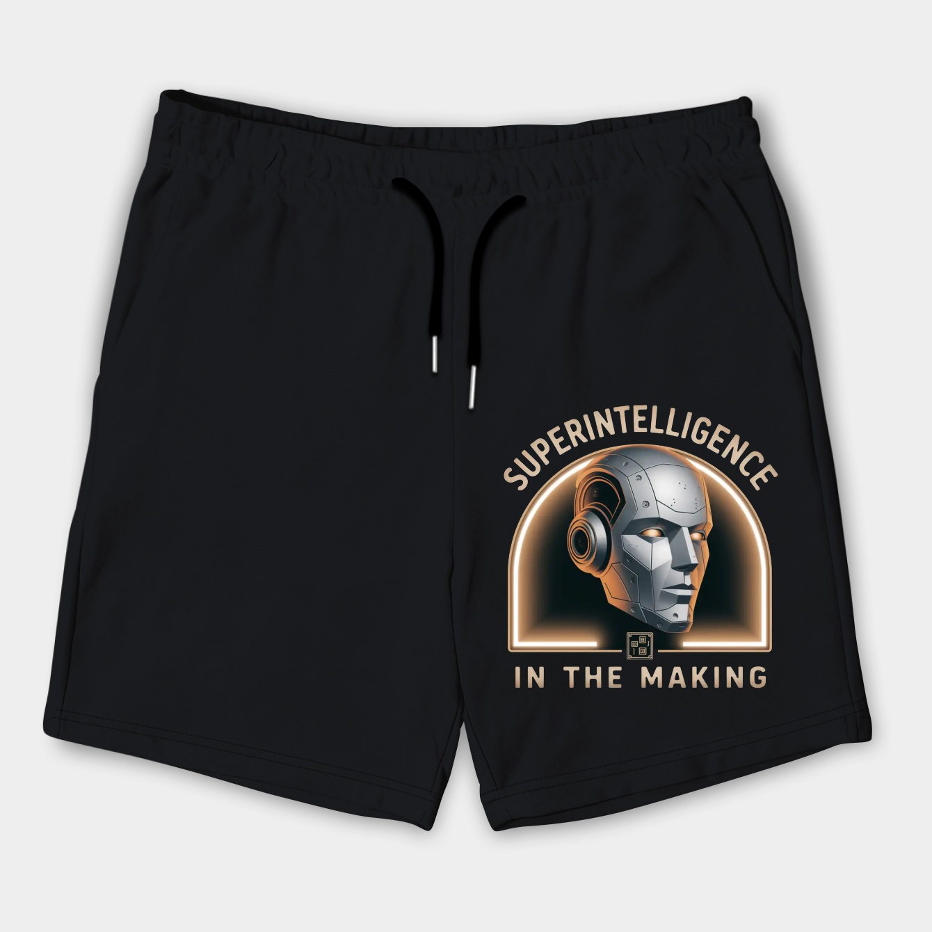 Superintelligence Retro Robot Head Men's Shorts