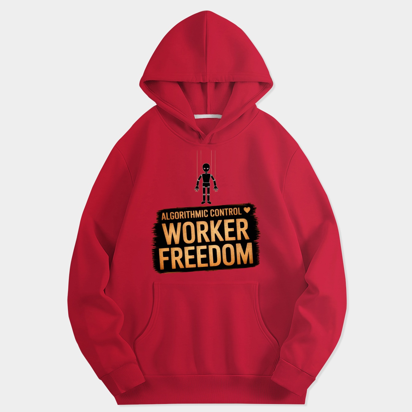 Puppet Strings vs Worker Freedom Women's Hoodie