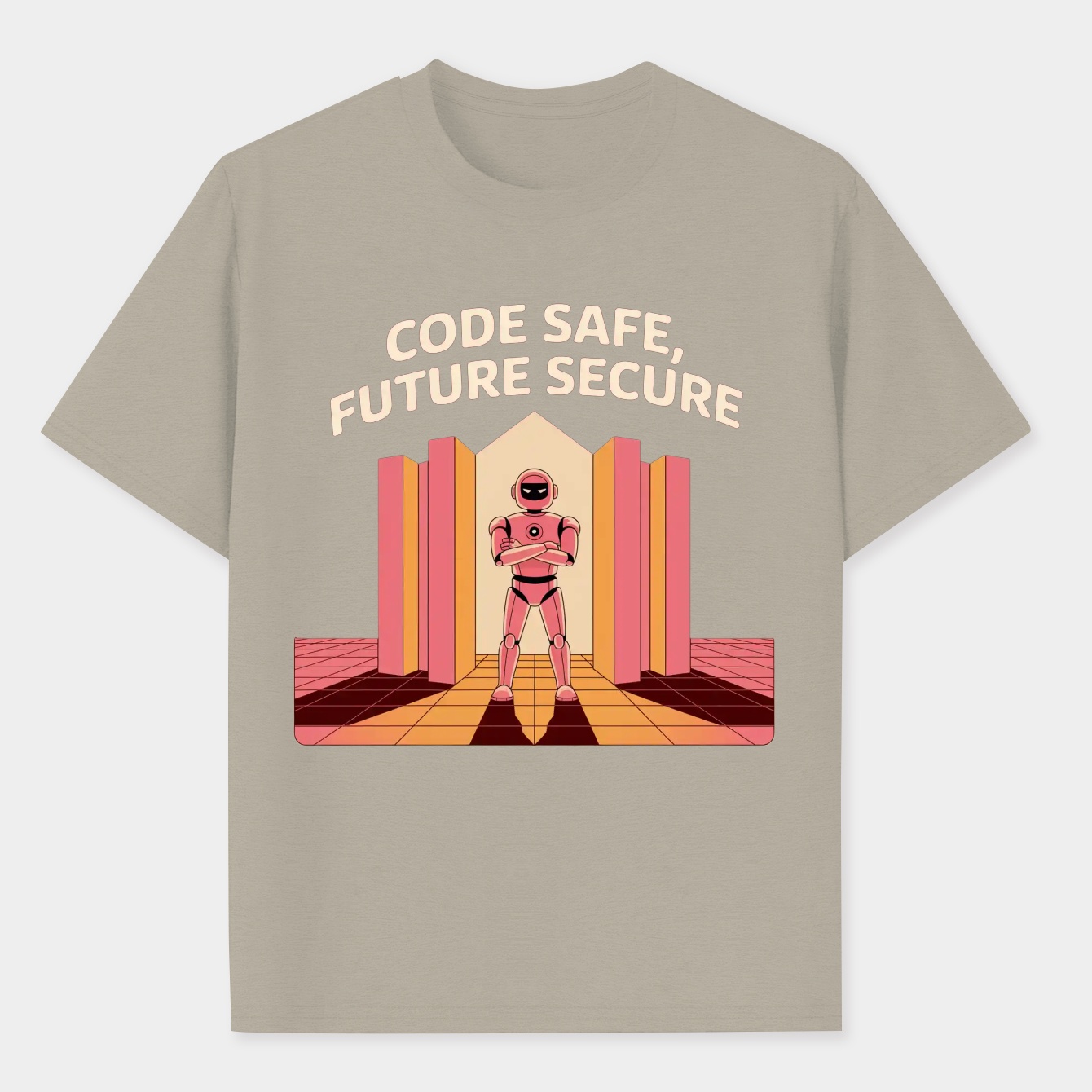 Code Safe Robot Guardian Men's Performance Athletic T-Shirt