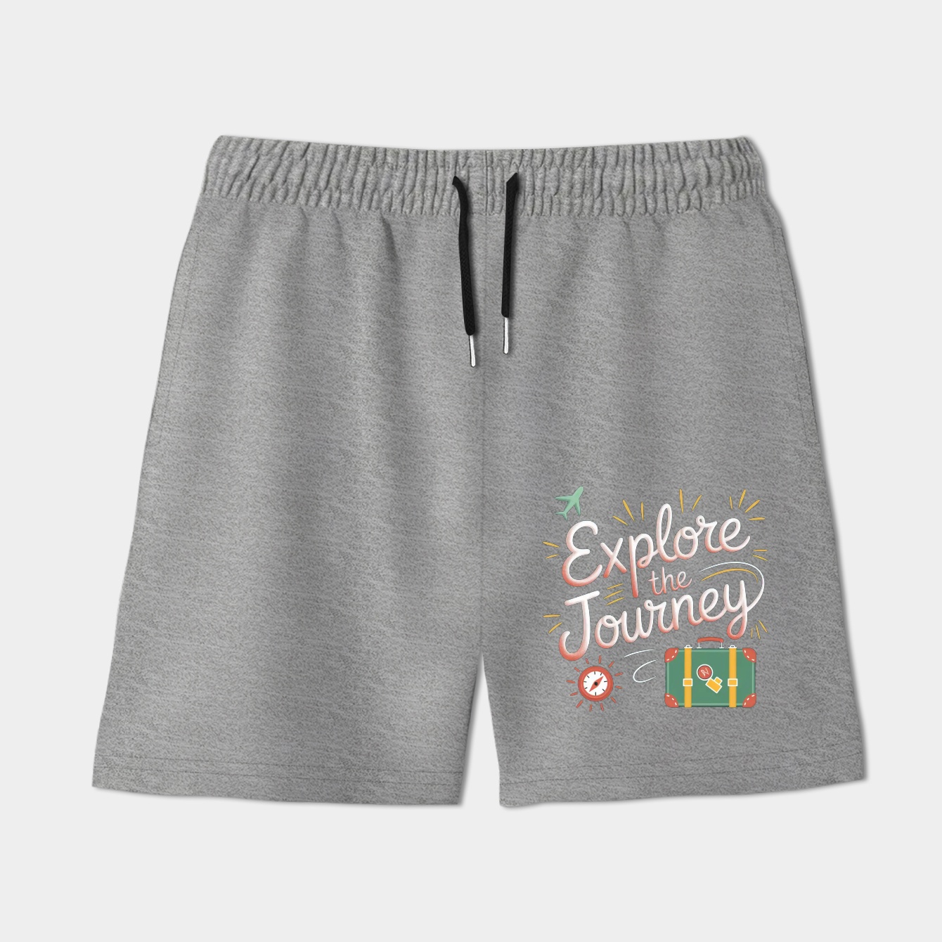 Explore the Journey - plane, suitcase, compass Women's Shorts