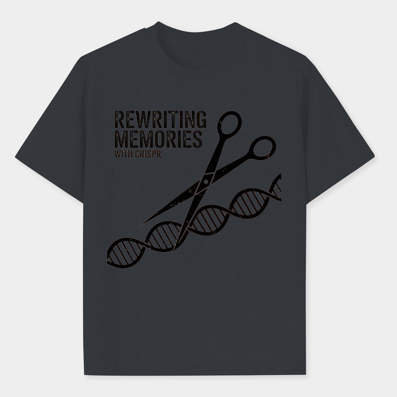 CRISPR Scissors Rewriting DNA Memories Men's Performance Athletic T-Shirt