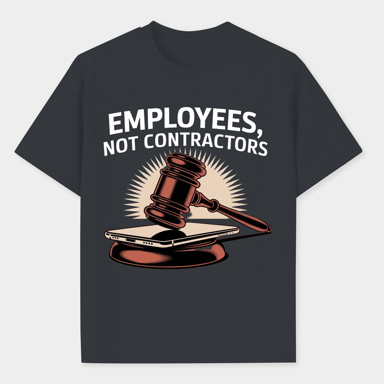 Employees Not Contractors Statement Men's Performance Athletic T-Shirt