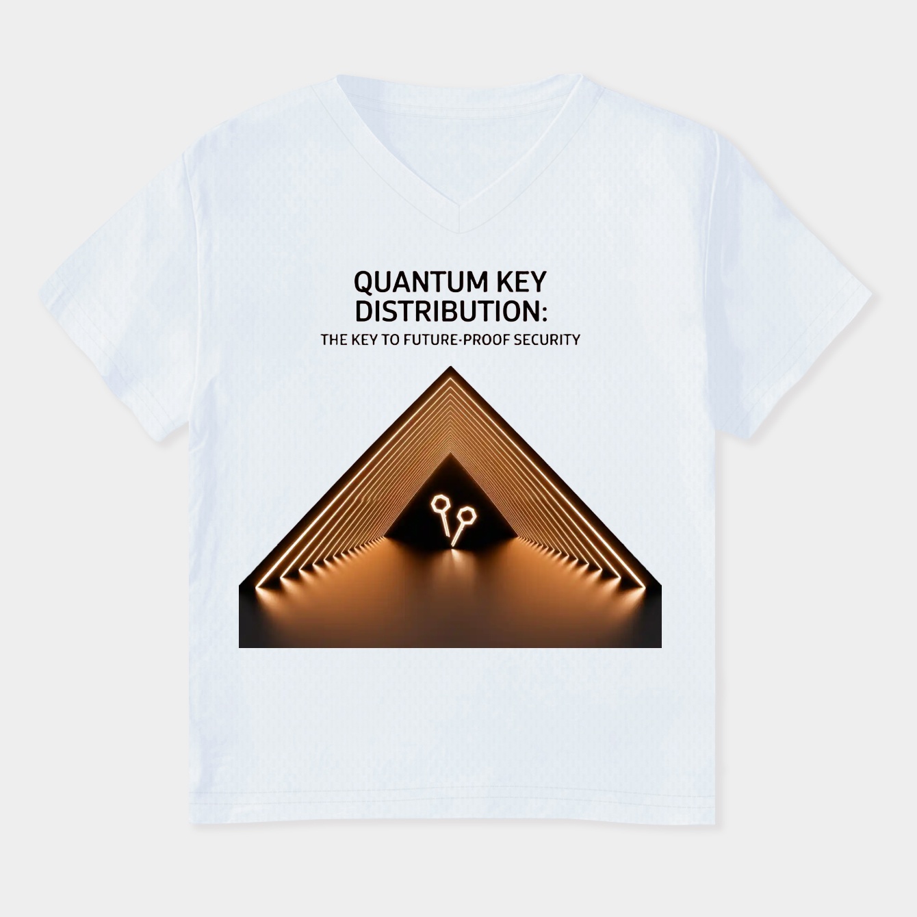 Quantum Corridor: Future-Proof Security Women's Plus Size V-Neck T-Shirt