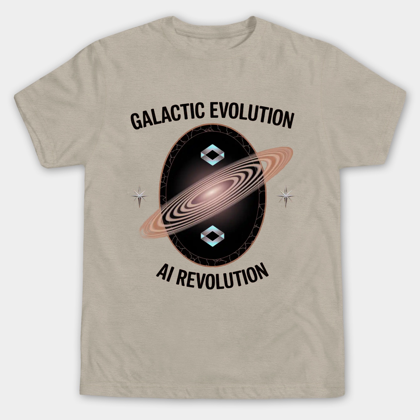 Galactic Evolution: AI Revolution Men's Big & Tall T-shirt