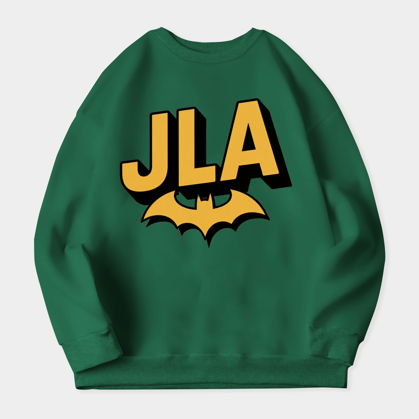 JLA Bold Comic Logo Women's Crewneck Sweatshirt