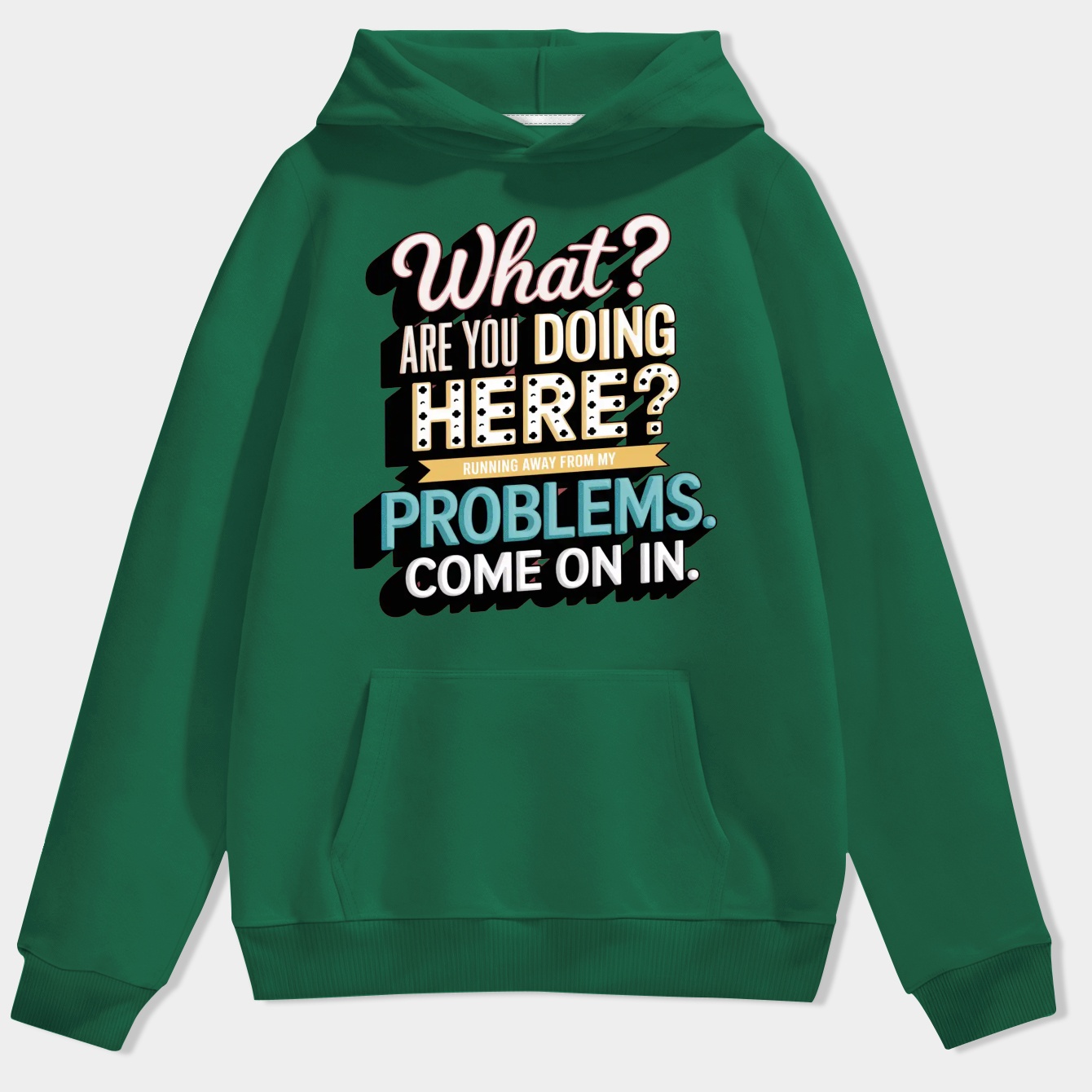 Running Away From My Problems Men's Hoodie