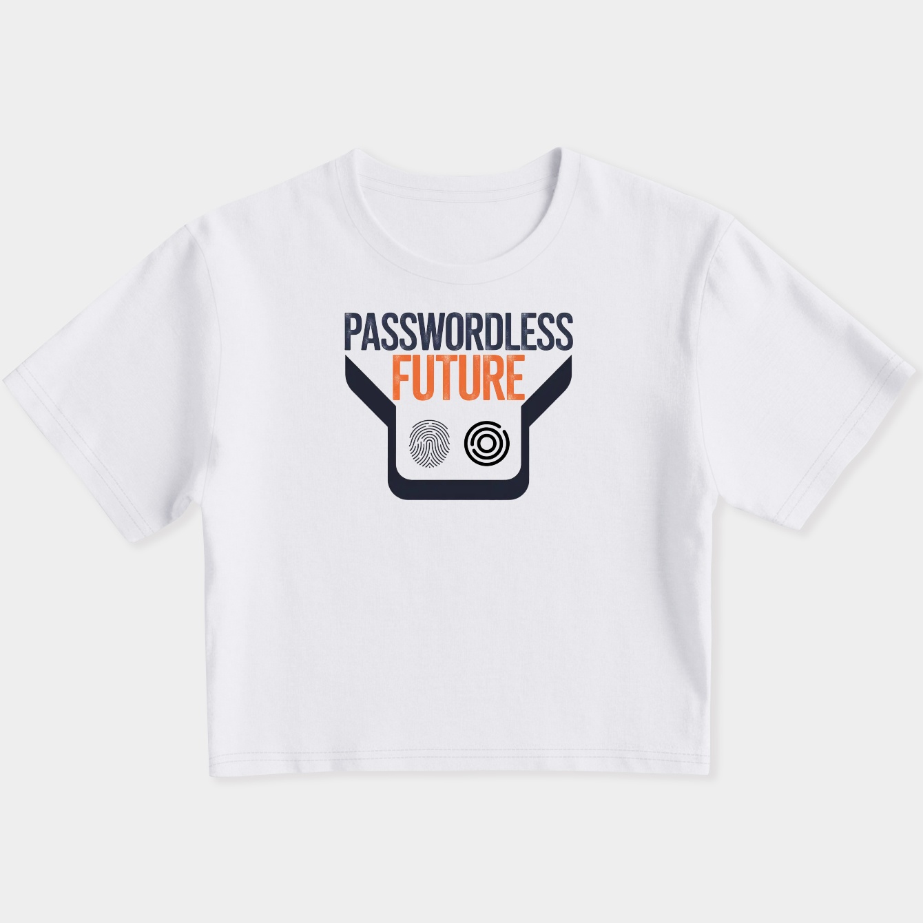 Passwordless Future Bold Statement Women's Slim Fit Baby Tee