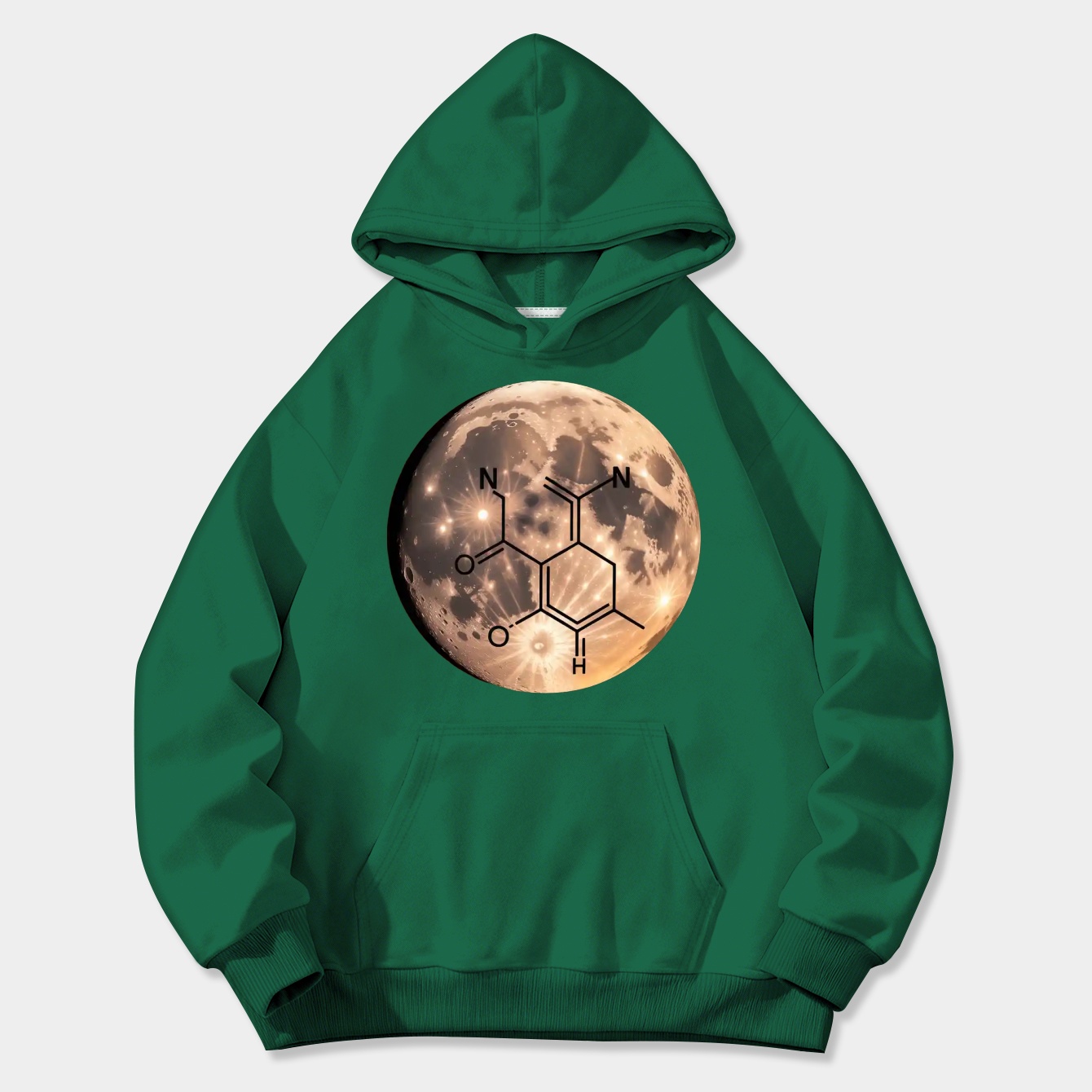 LSD Moon Chemical Structure Women's Plus Size Hoodie
