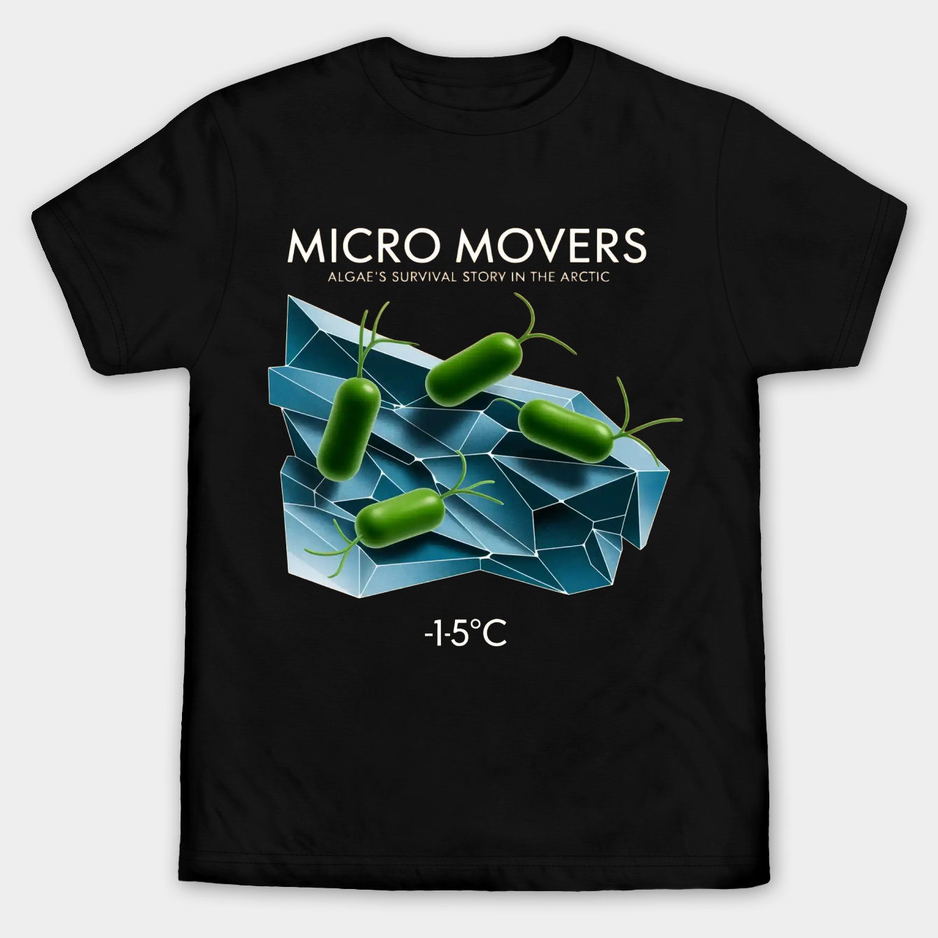 Micro Movers: Arctic Algae Resilience Men's Big & Tall T-shirt