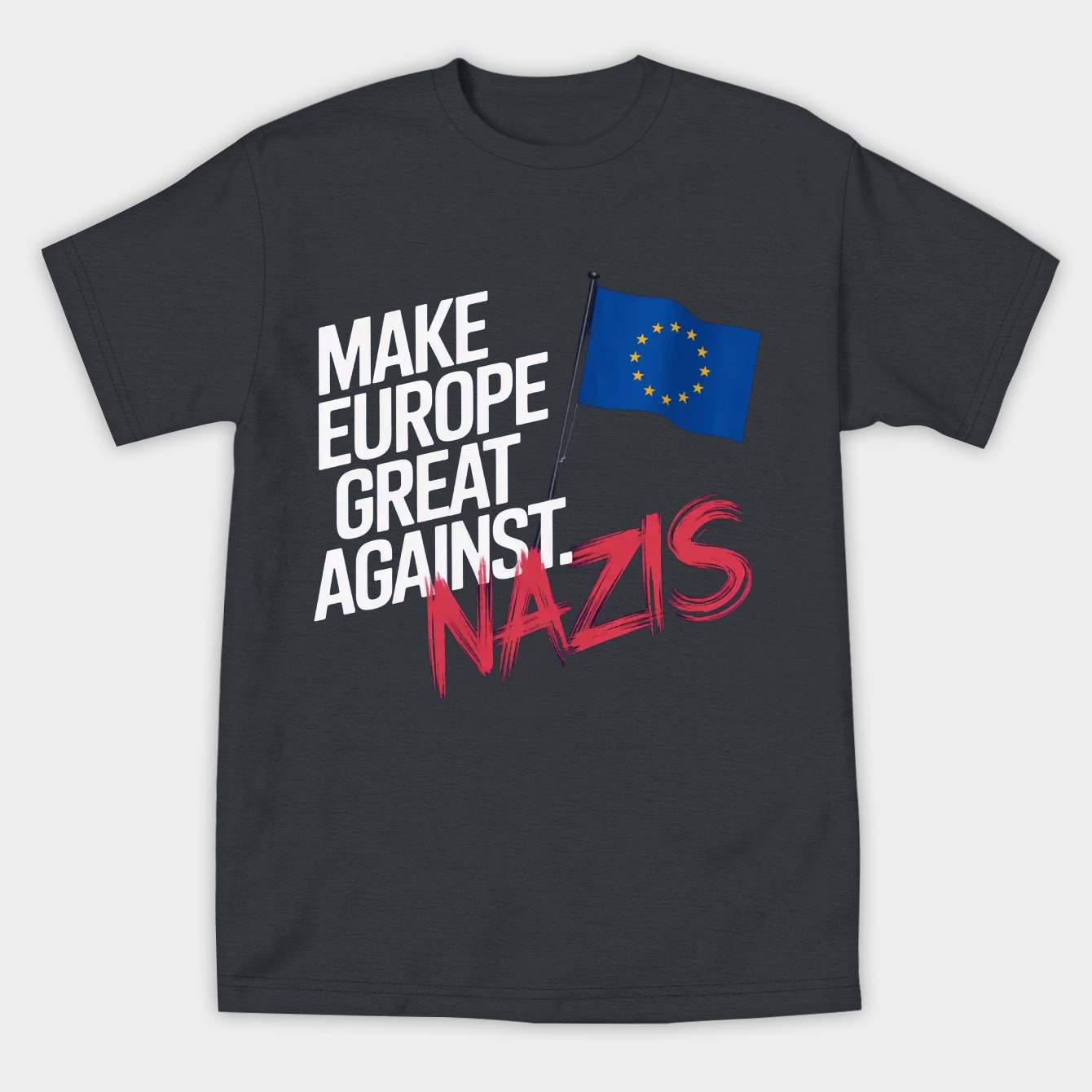 MEGA against Nazis Women's Athletic Performance T-Shirt