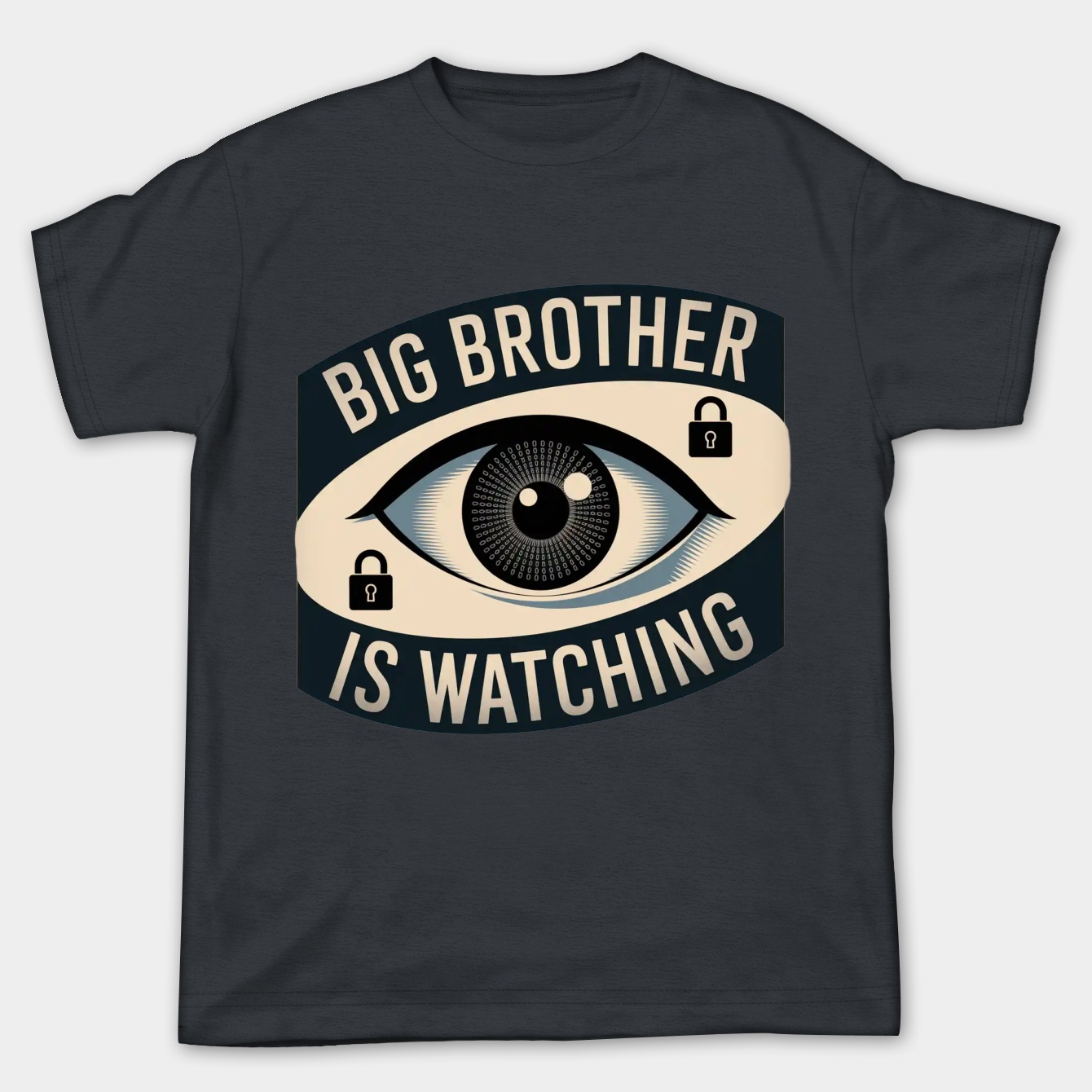 Binary Eye Surveillance Warning Women's Plus Size T-shirt