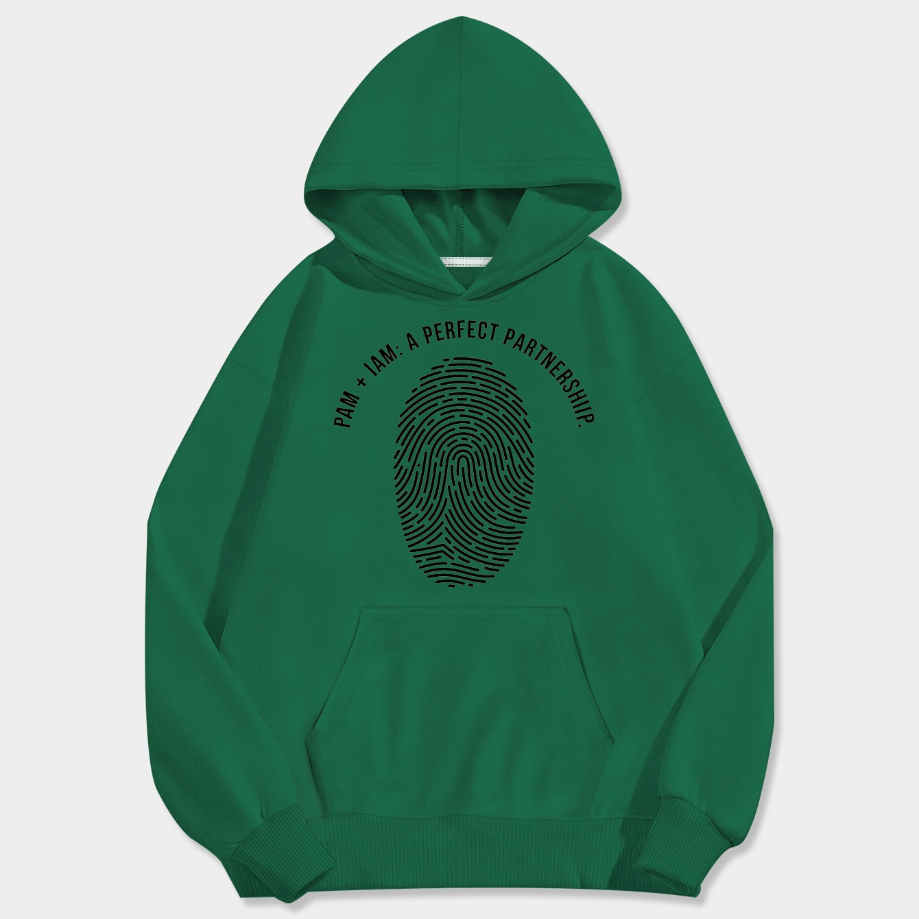 Binary Fingerprint: Perfect Partnership Men's Big & Tall Hoodie