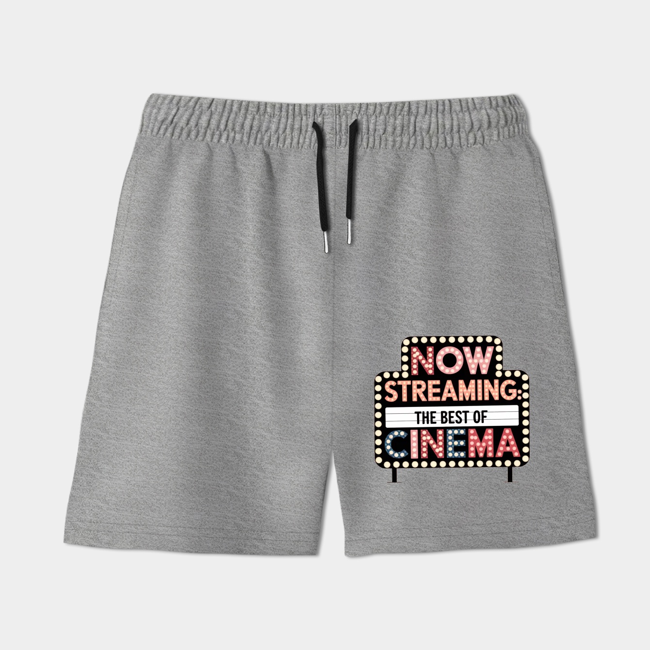 Patchwork Marquee Retro Cinema Sign Women's Shorts