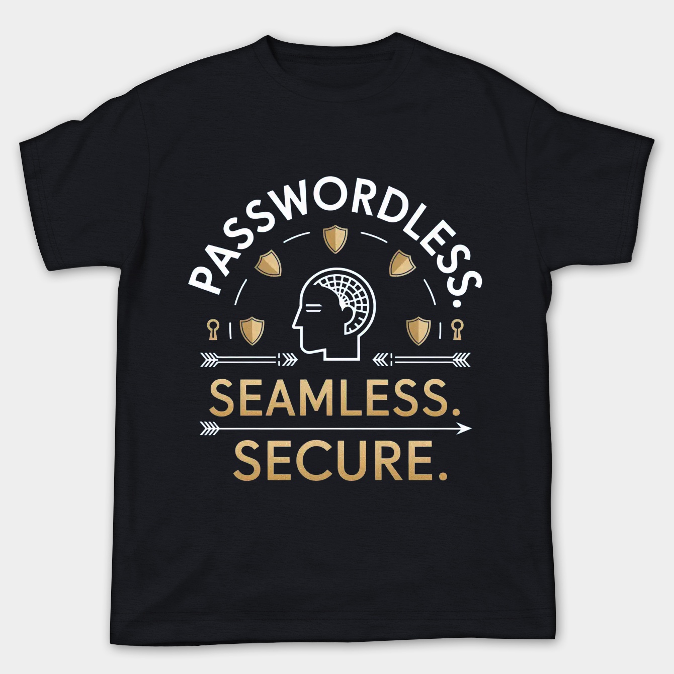 Passwordless Face Recognition Security Women's Plus Size T-shirt