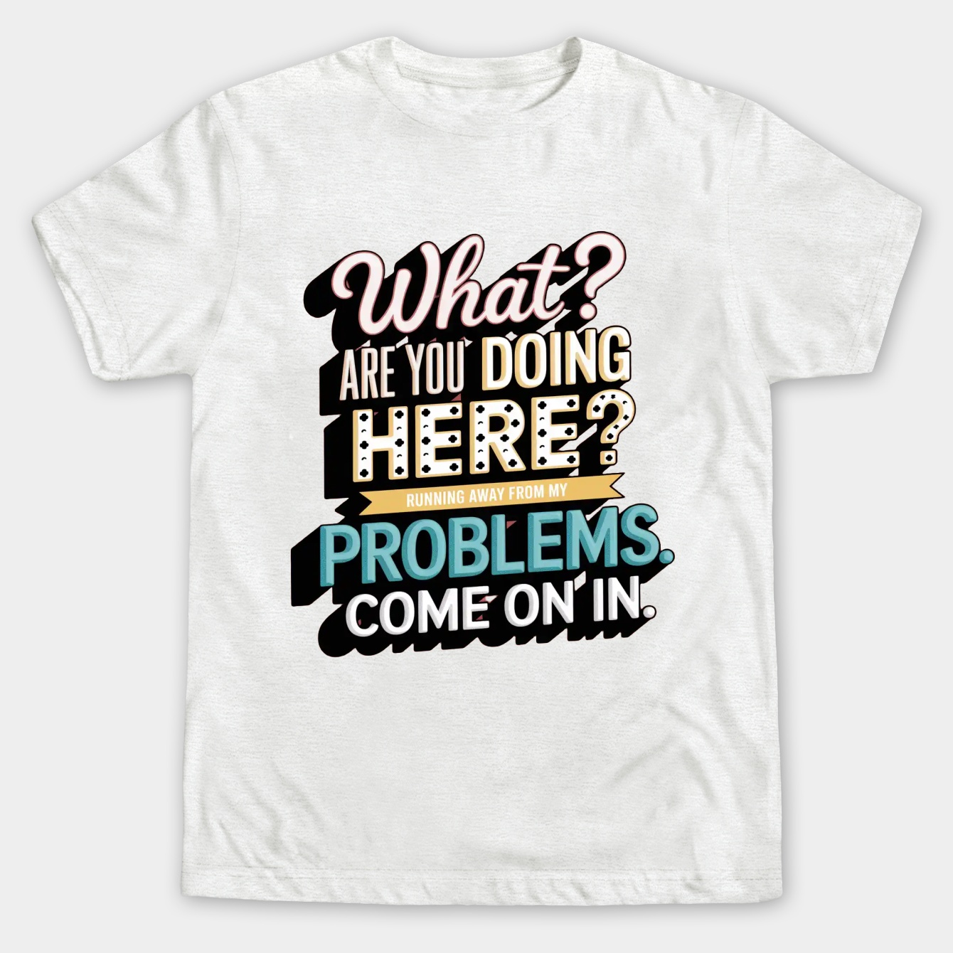 Running Away From My Problems Men's Big & Tall T-shirt