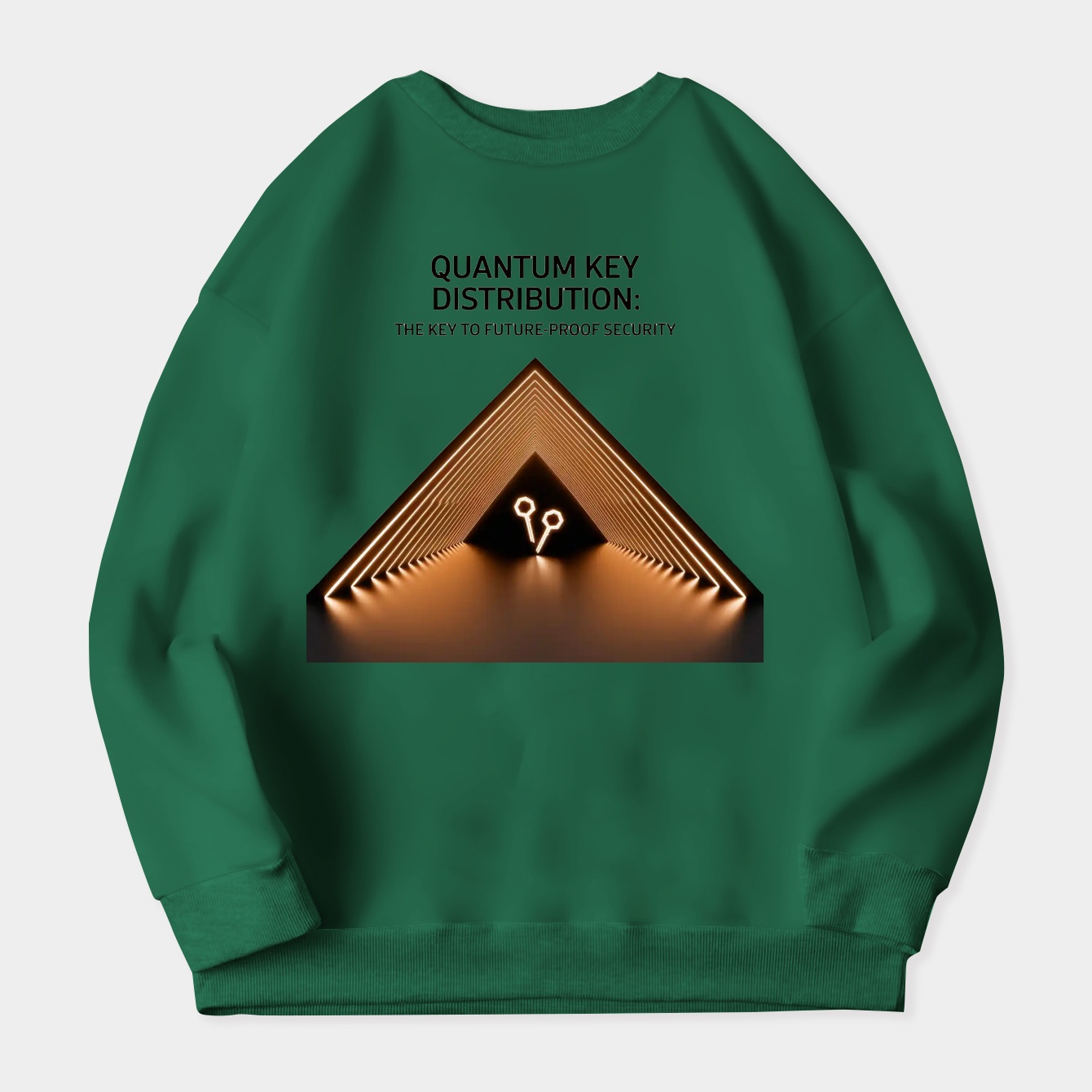 Quantum Corridor: Future-Proof Security Women's Crewneck Sweatshirt
