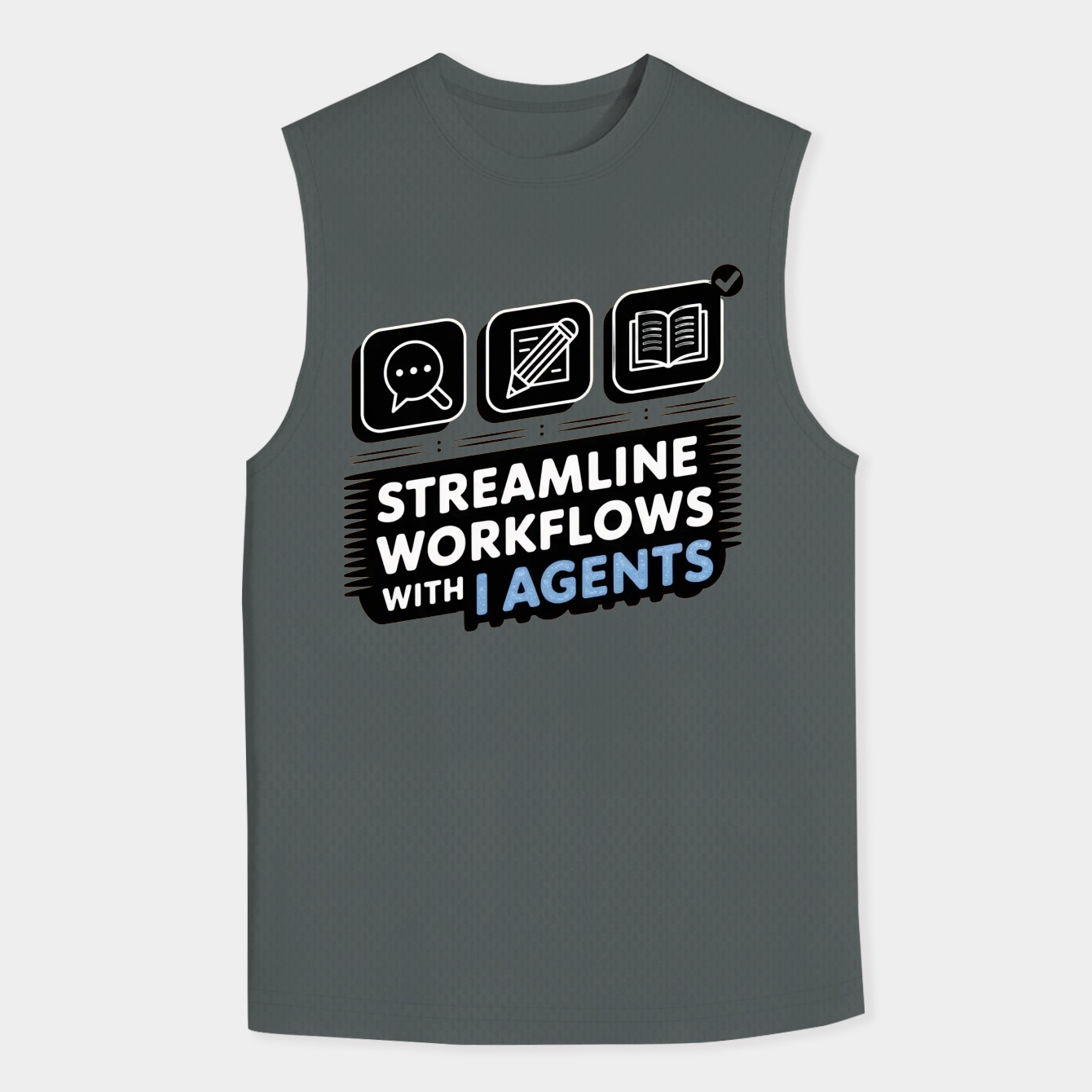 Streamline Workflows with AI Agents Men's Big & Tall Tank Top