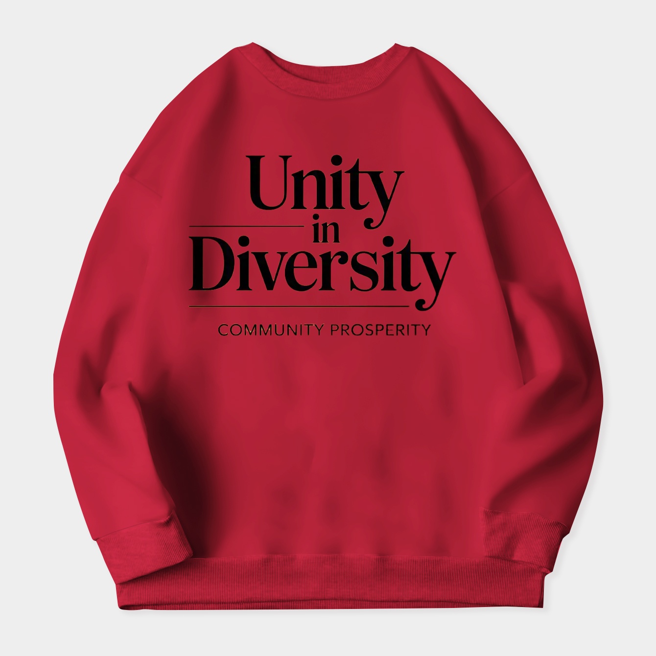 Unity in Diversity Message Women's Plus Size Sweatshirt
