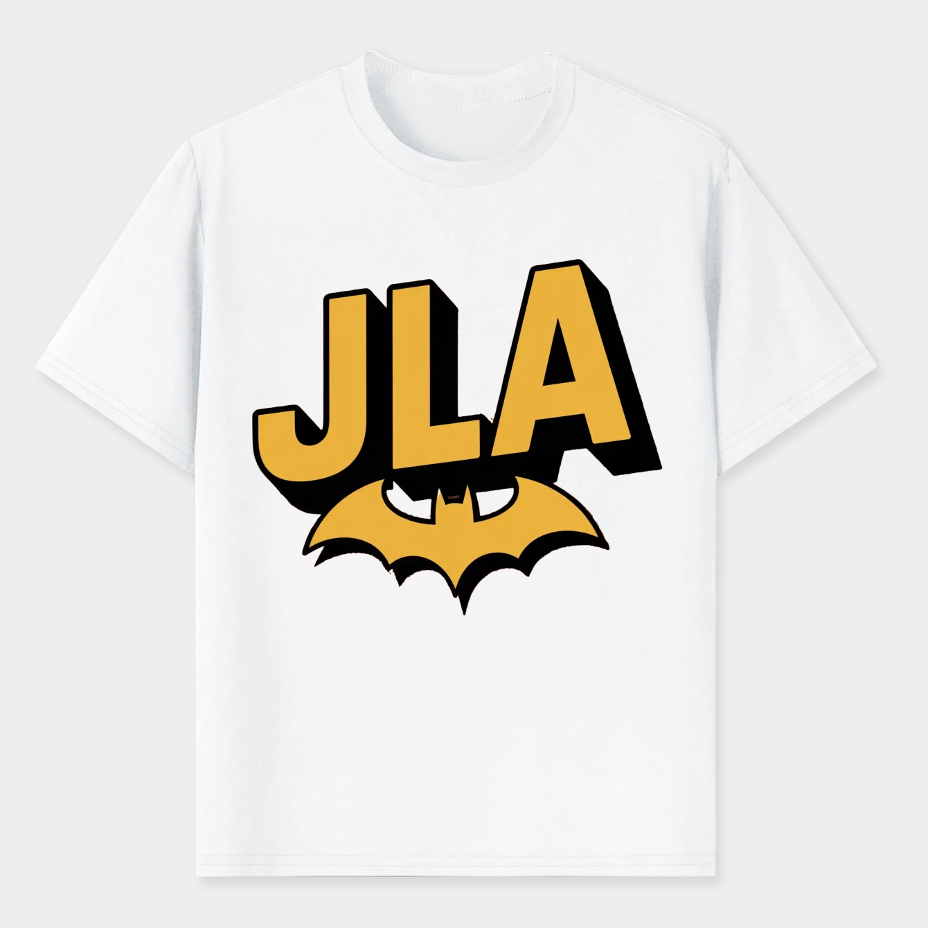 JLA Bold Comic Logo Men's T-Shirt