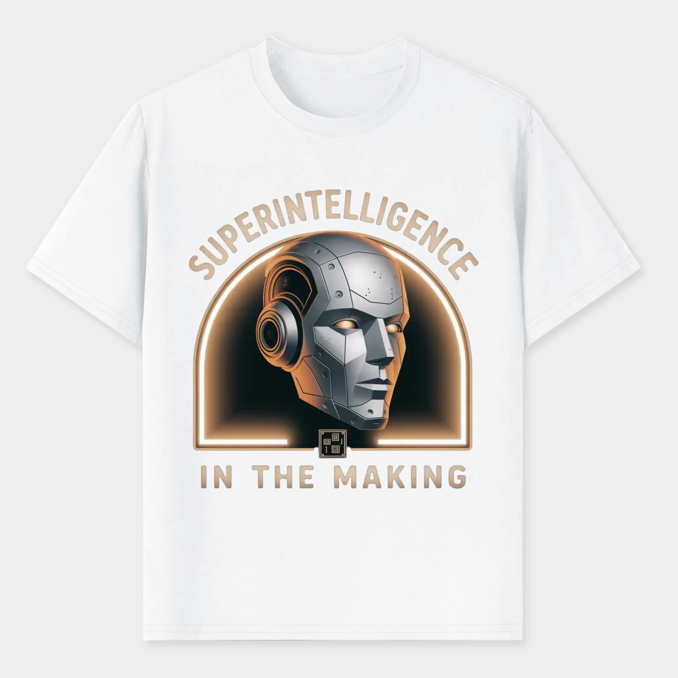 Superintelligence Retro Robot Head Men's T-Shirt