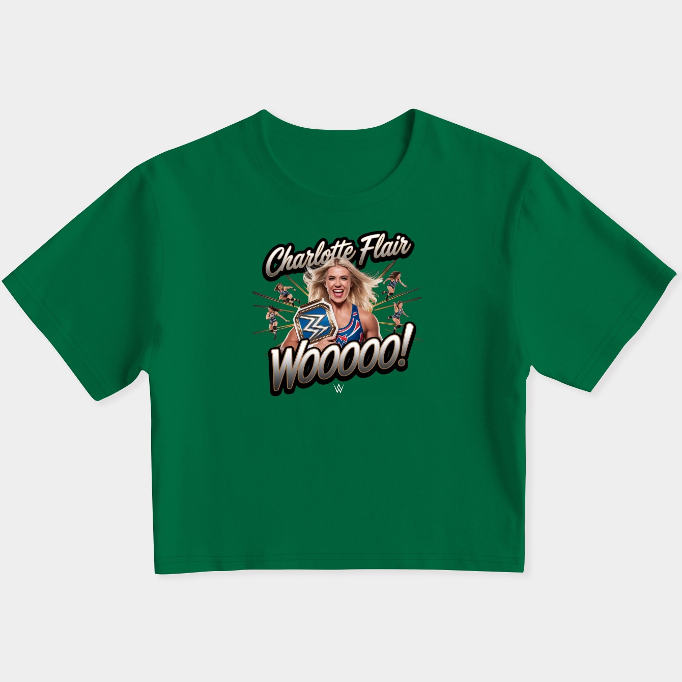 Charlotte Flair Wooooo Women's Slim Fit Baby Tee