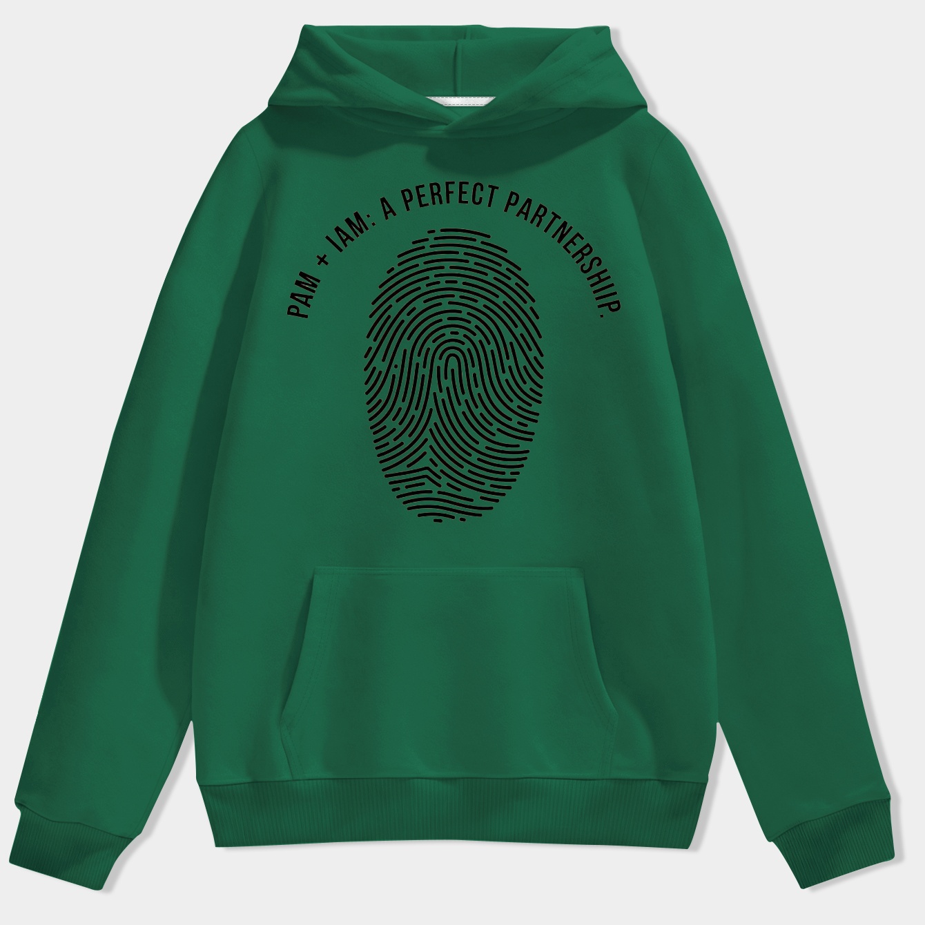 Binary Fingerprint: Perfect Partnership Men's Hoodie