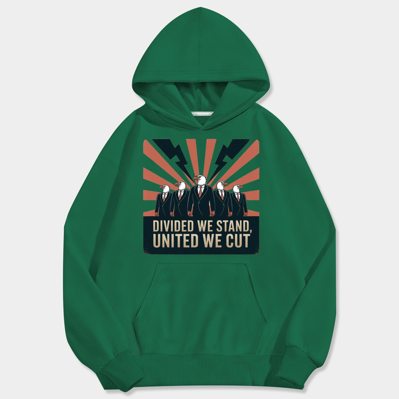 Divided Eagles, United We Cut Men's Big & Tall Hoodie
