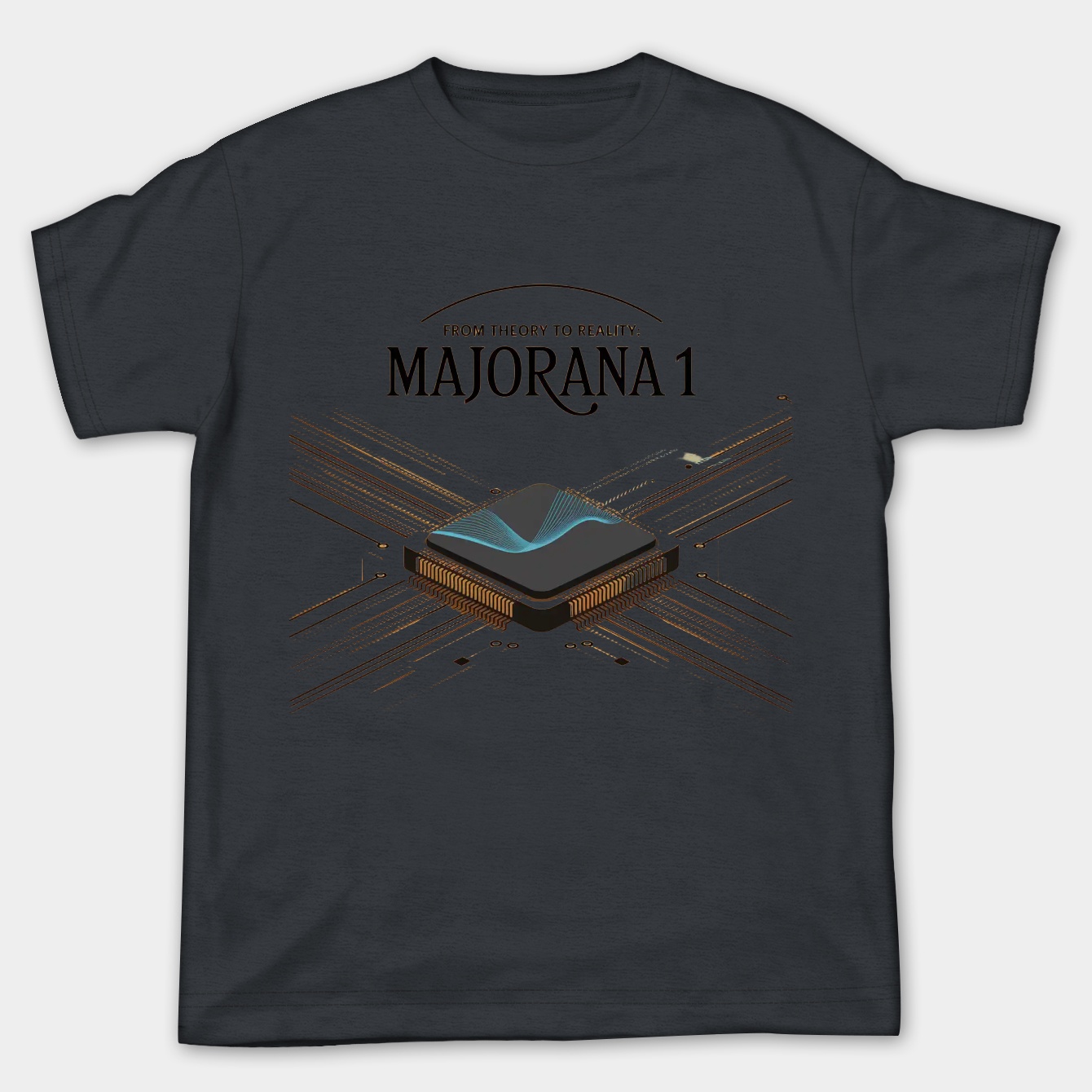 Majorana 1 Quantum Chip Waveform Women's Plus Size T-shirt