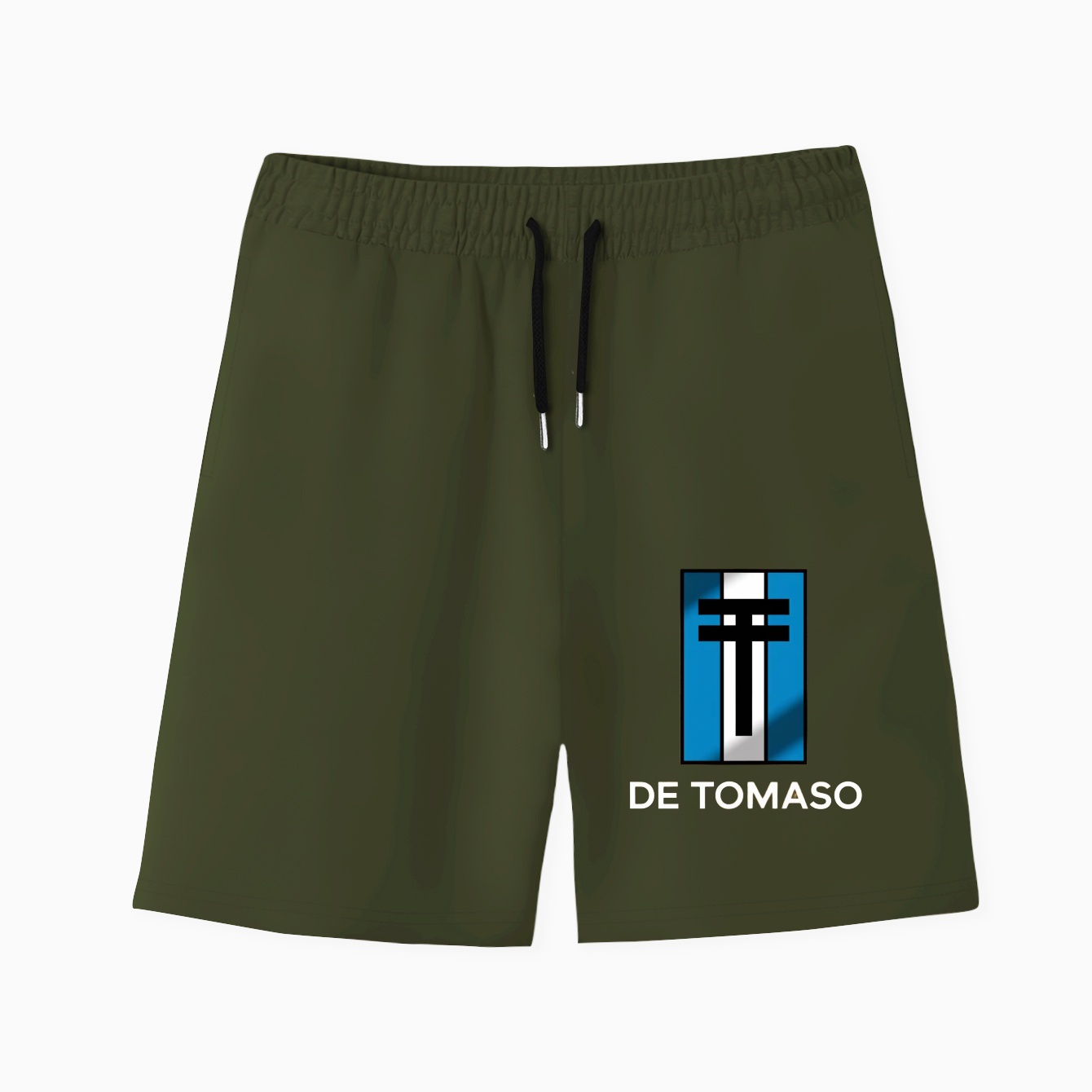 De Tomaso Classic Emblem Men's Quick-Dry Athletic Shorts