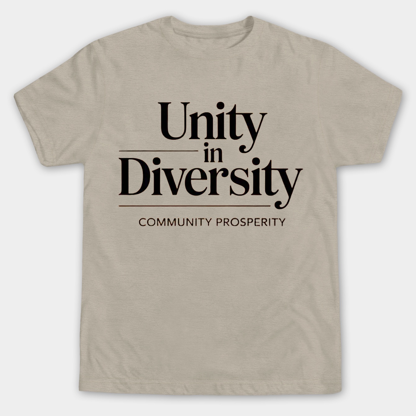 Unity in Diversity Message Men's Big & Tall T-shirt