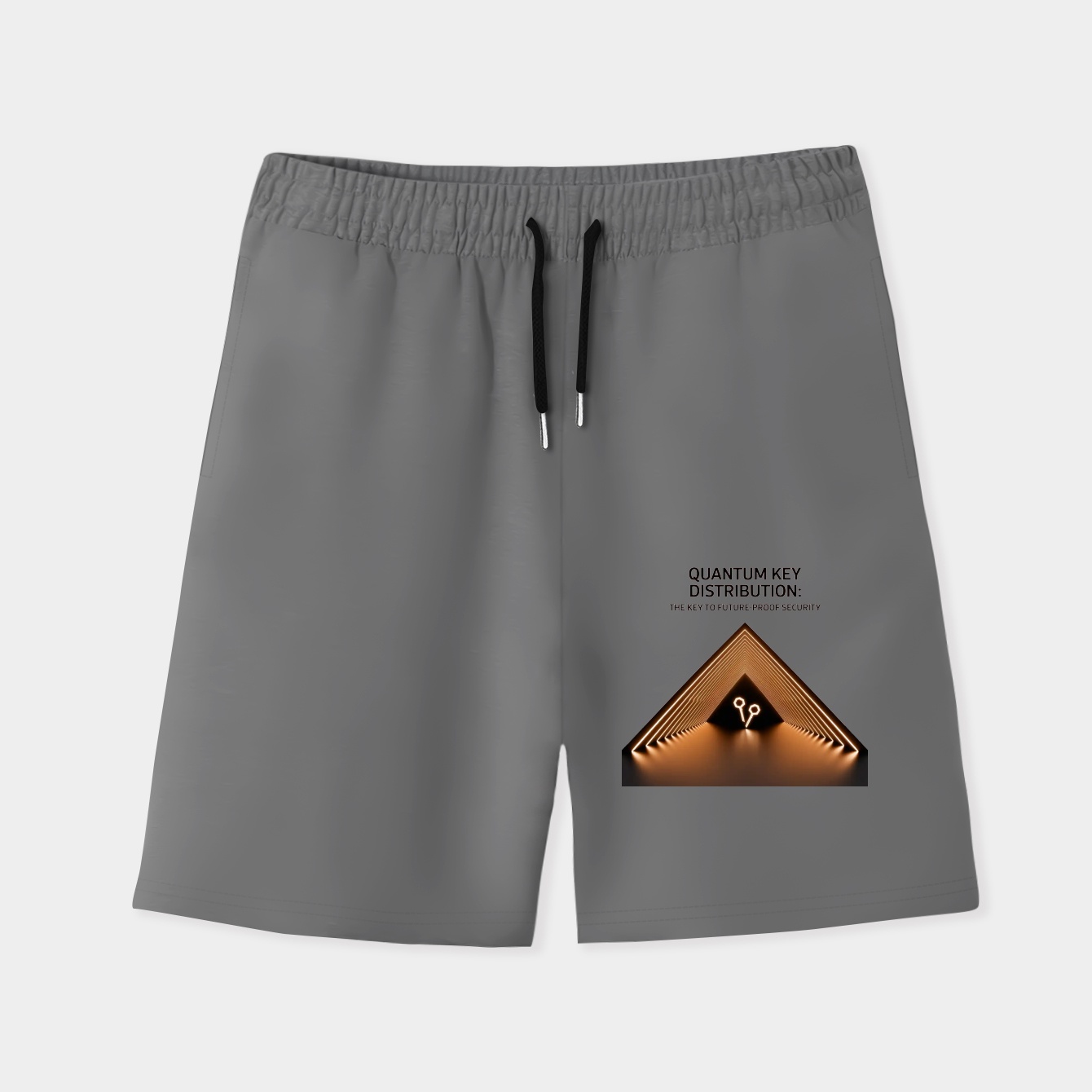 Quantum Corridor: Future-Proof Security Men's Quick-Dry Athletic Shorts