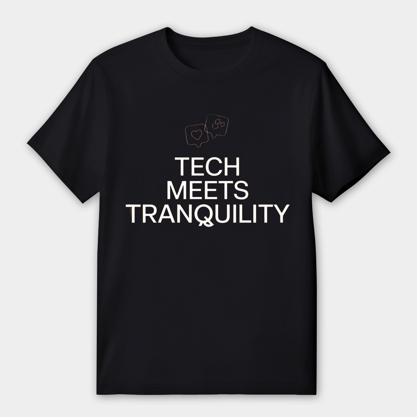 Tech Meets Tranquility Slogan Bold Women's Premium Soft T-Shirt
