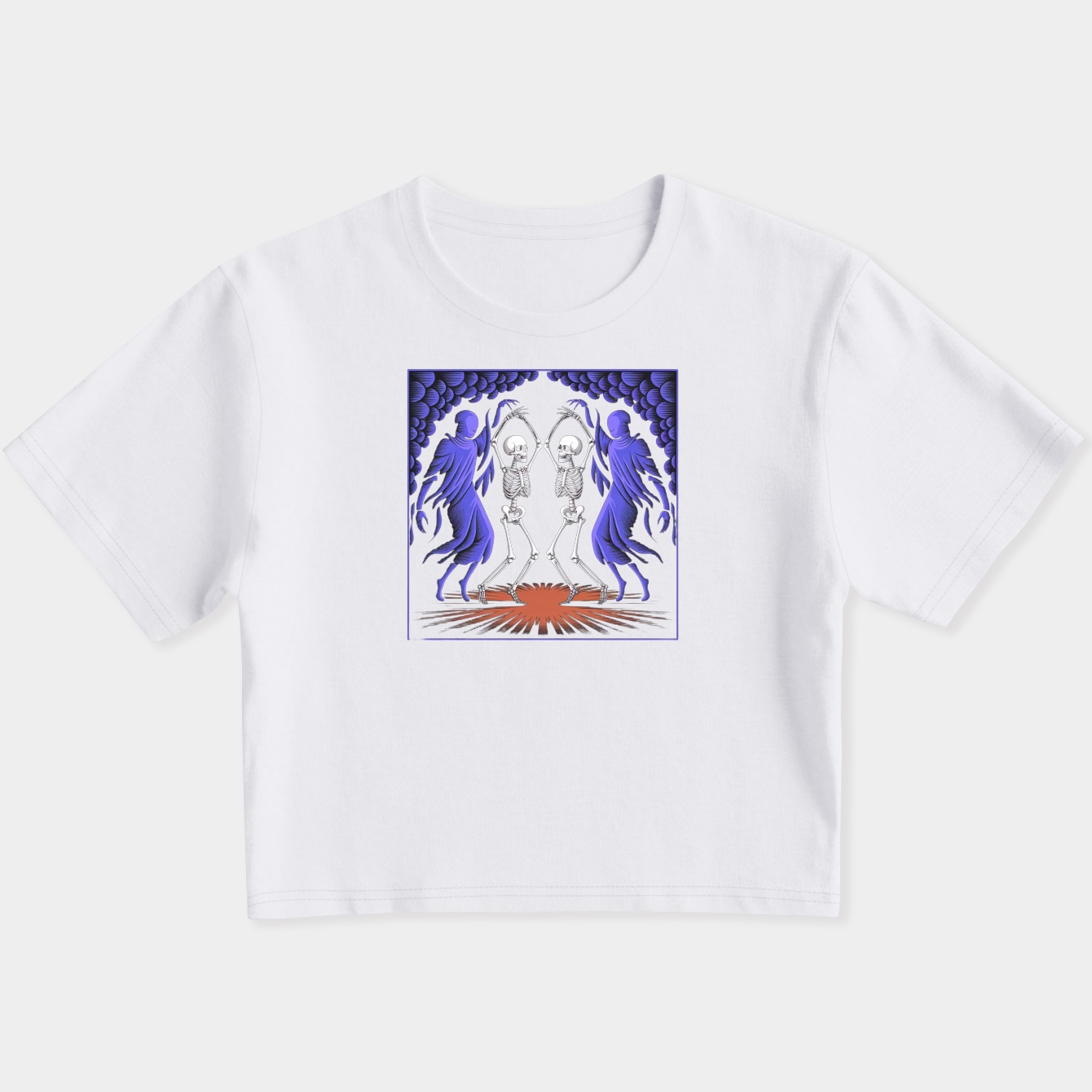 Dance of Death / Dance of macabre - white print