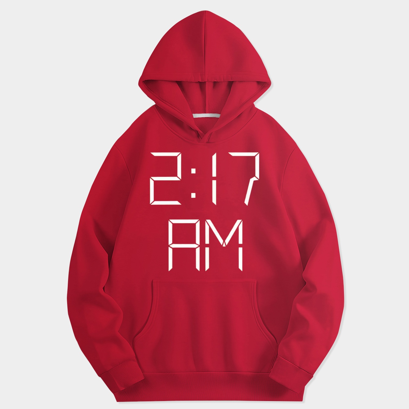 2:17 AM Digital Clock Time Women's Hoodie