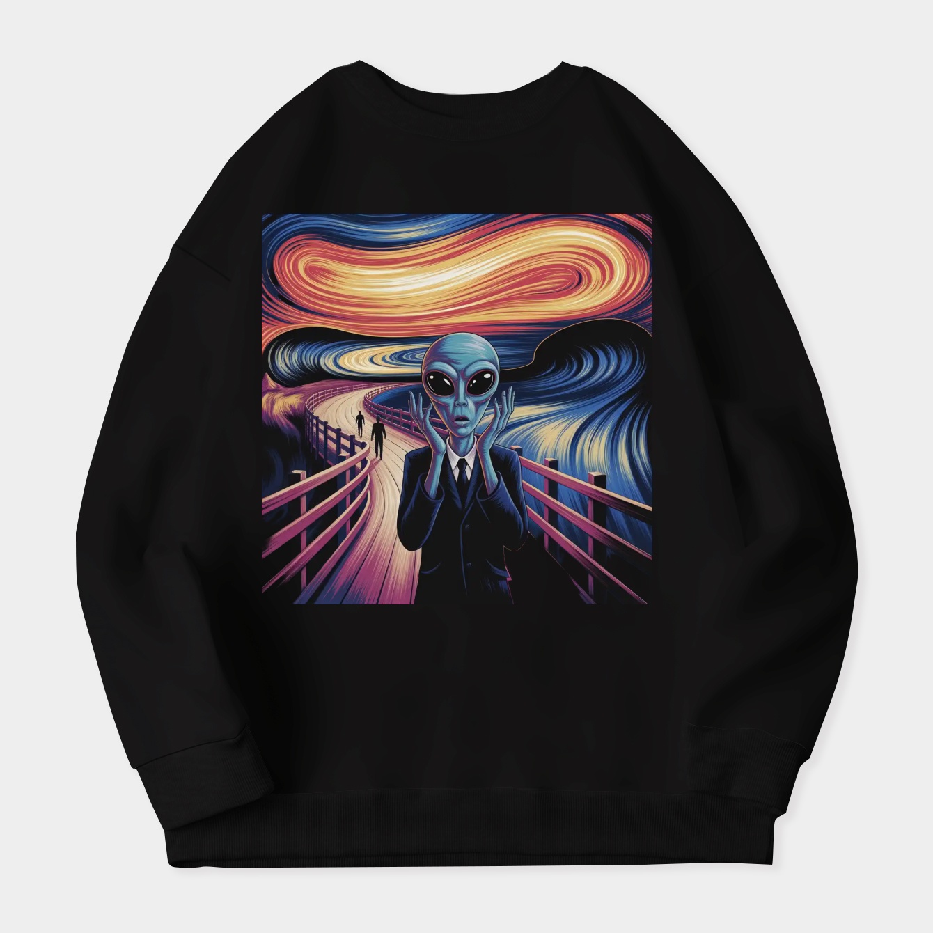 The Scream alien Women's Crewneck Sweatshirt