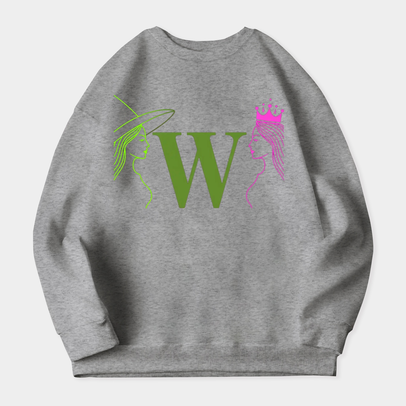 Wicked Dual Faces Design Women's Crewneck Sweatshirt
