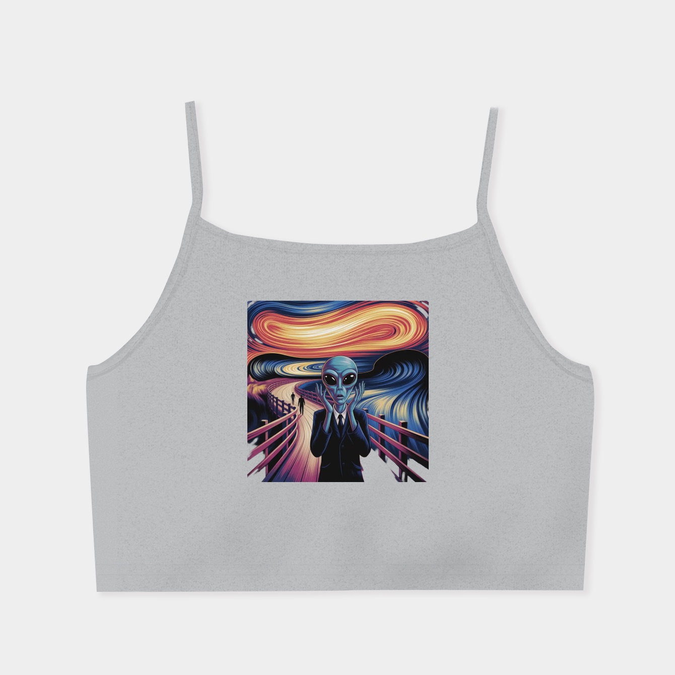 The Scream alien Women's  Spaghetti Strap Tank Top