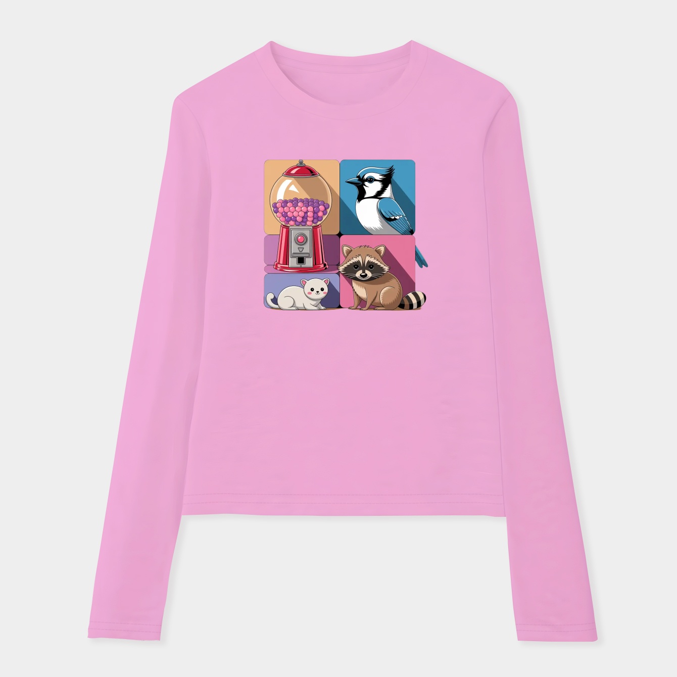 Regular show simple drawing Women's Soft Long Sleeve T-Shirt