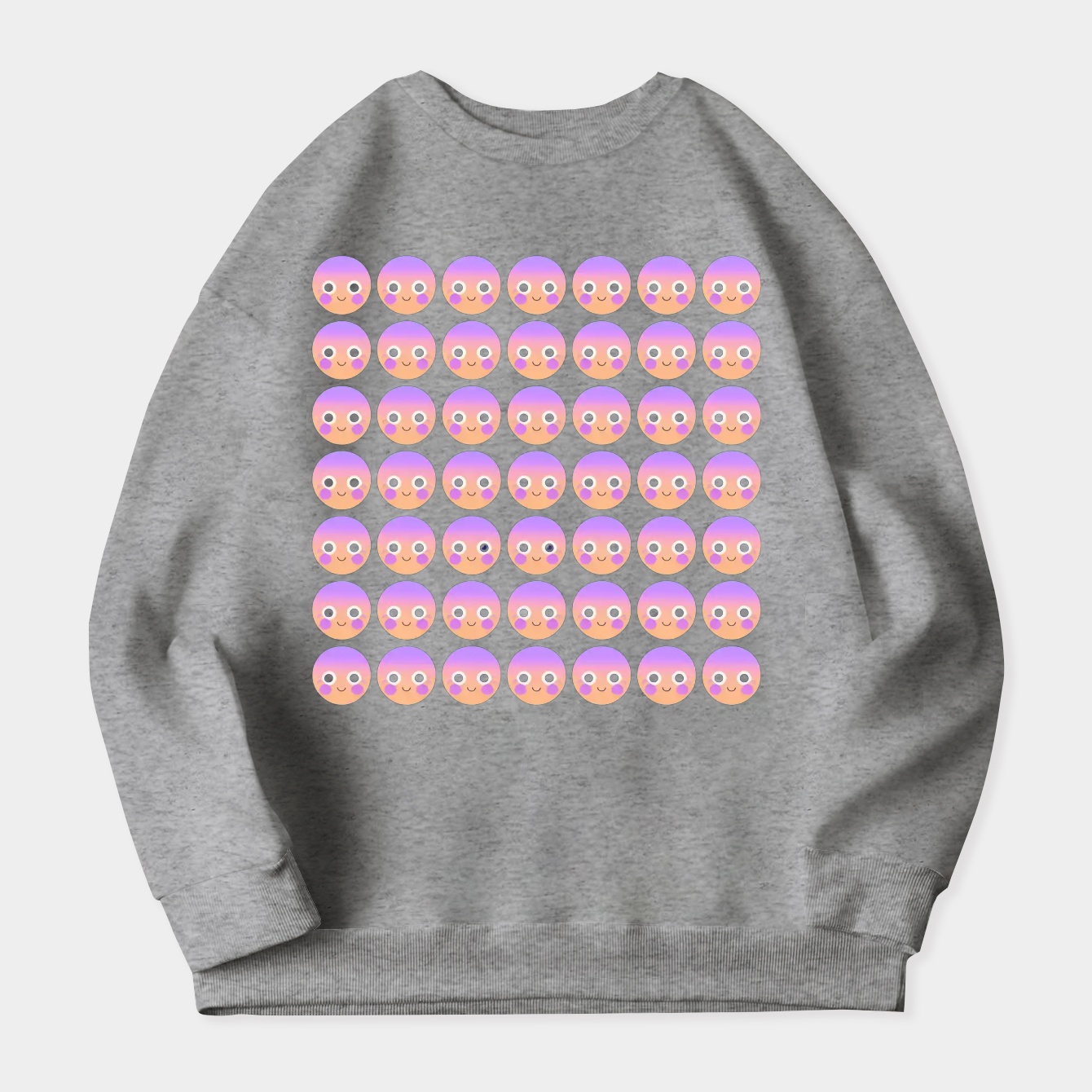 Chirithies Pattern Grid Women's Crewneck Sweatshirt