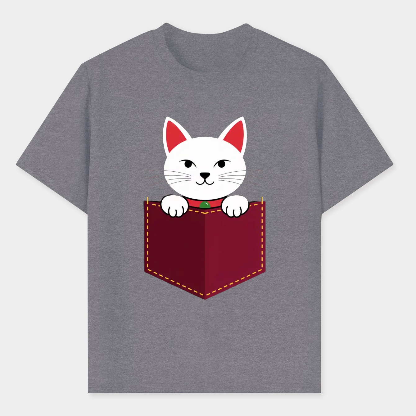 dandadan lucky cat pocket Men's T-Shirt