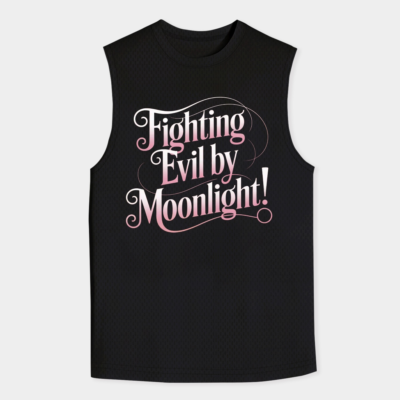 Fighting Evil By Moonlight! Men's Big & Tall Tank Top