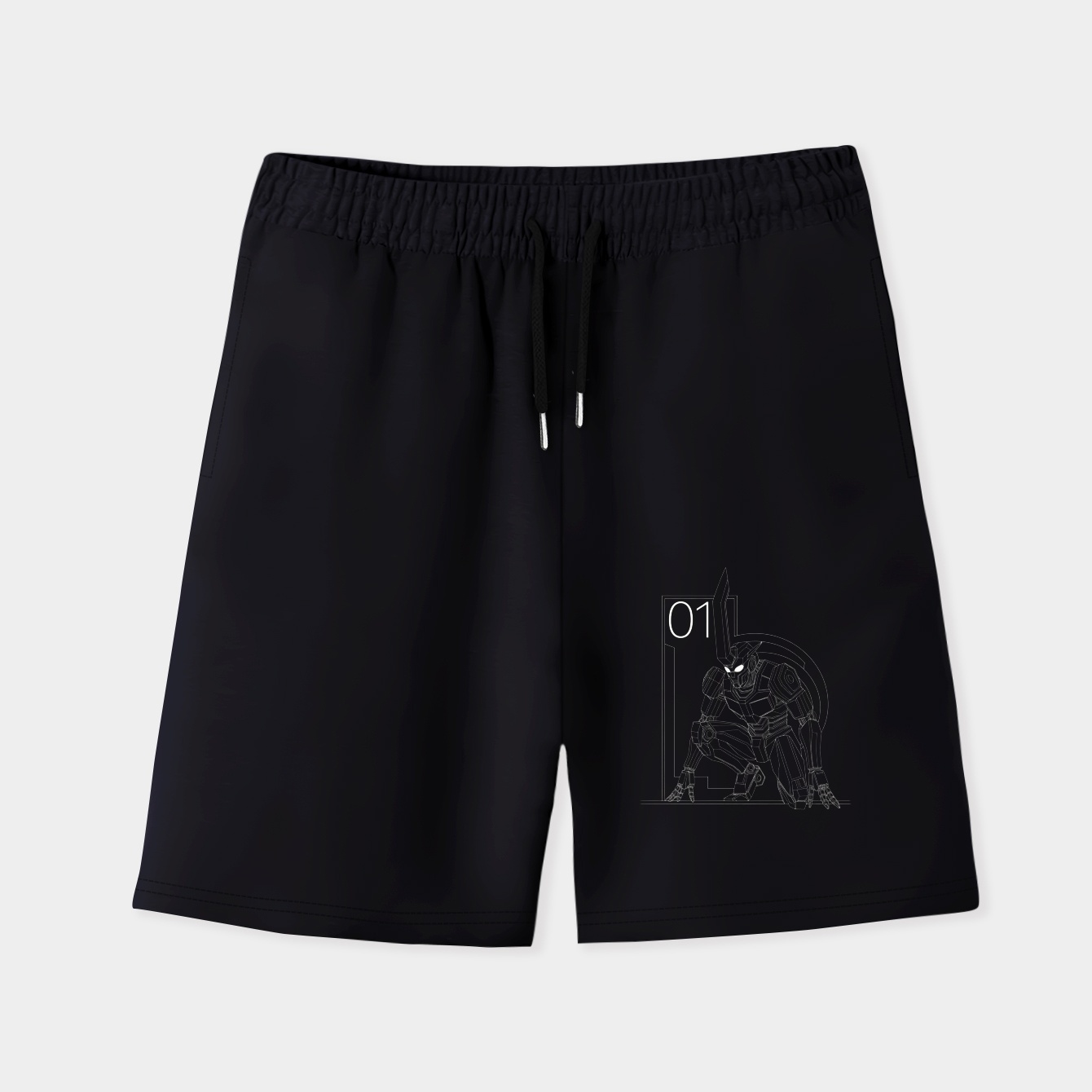 EVA_01 BW2 Men's Quick-Dry Athletic Shorts