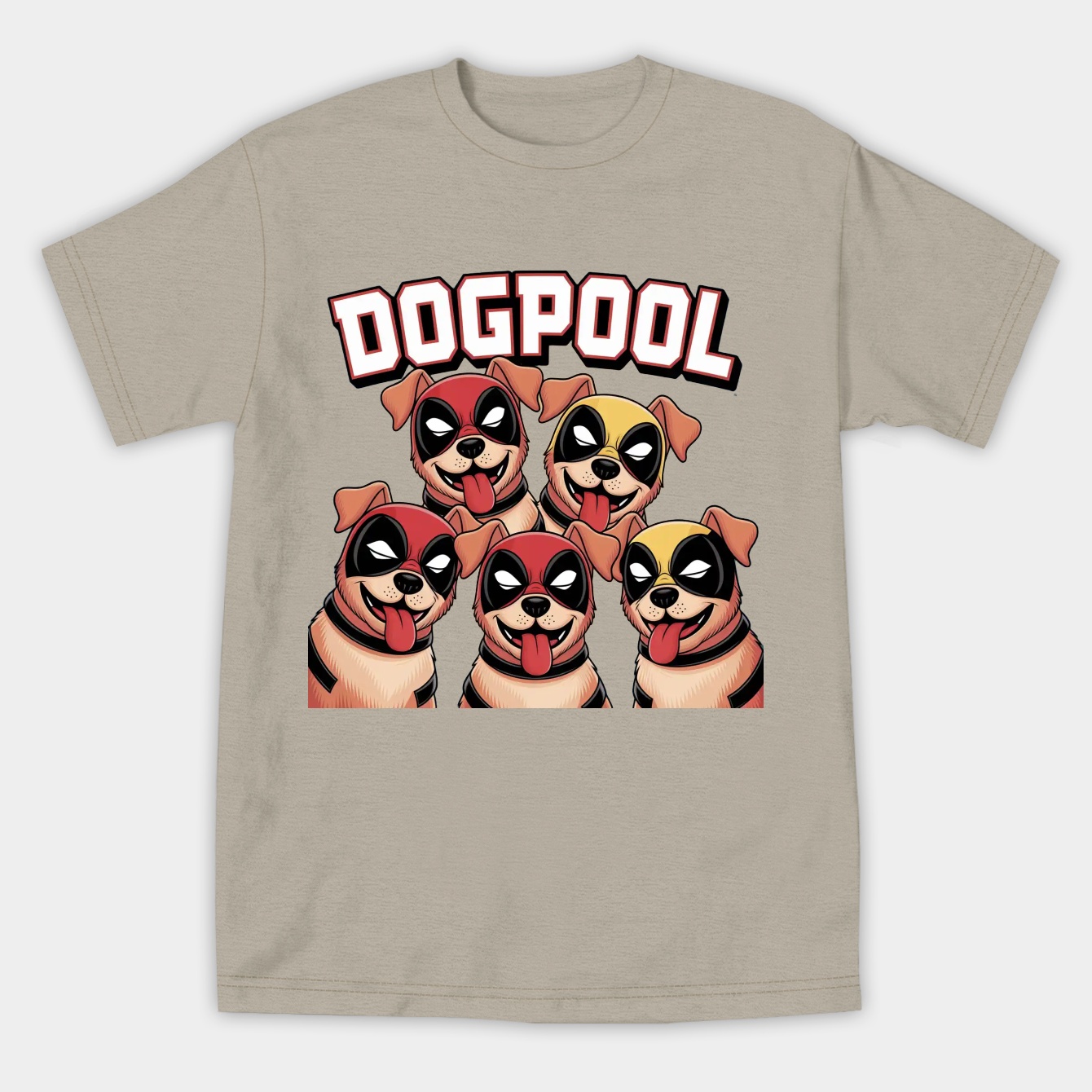Deadpool & Wolverine Dogpool Faces Women's Athletic Performance T-Shirt